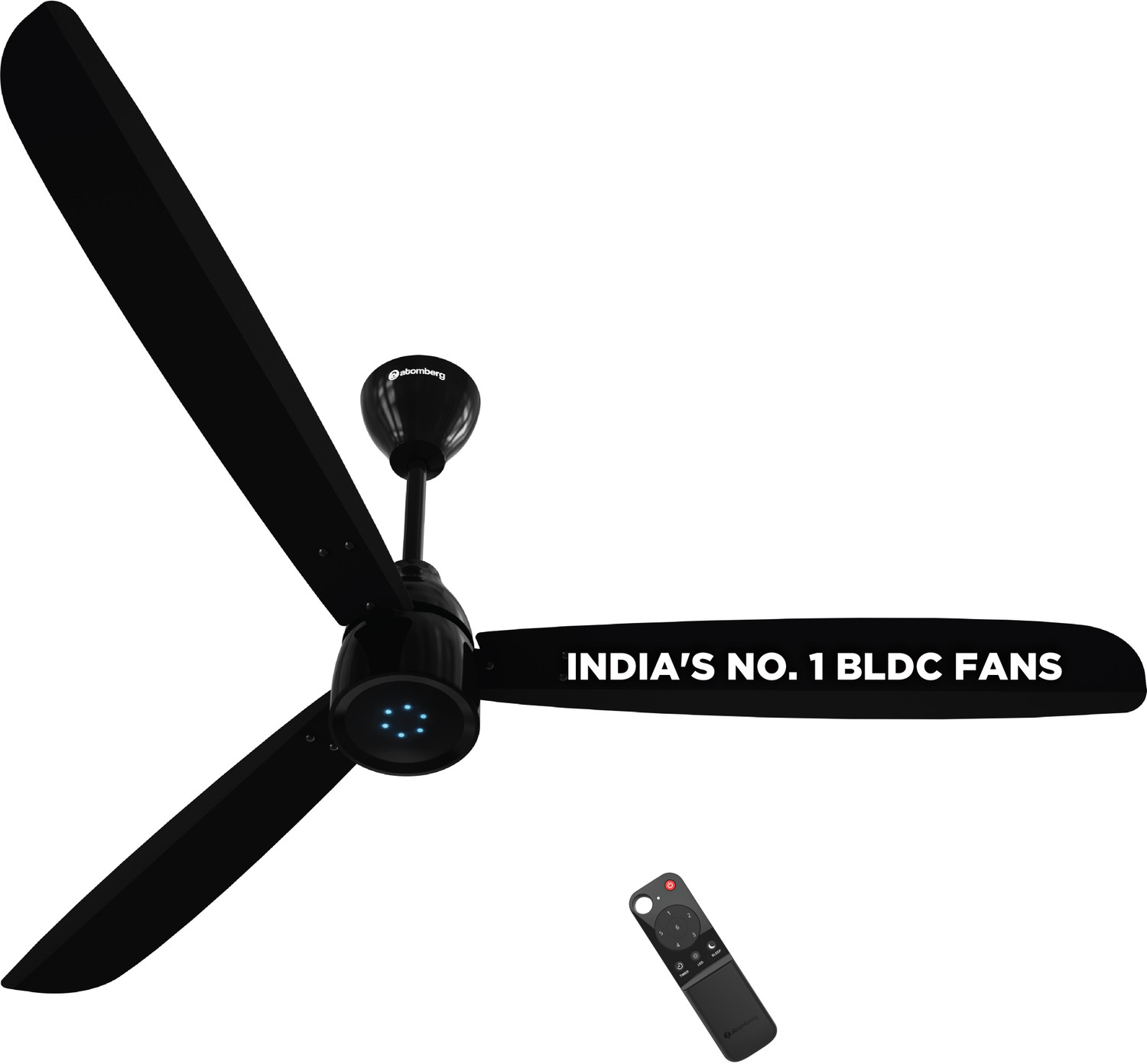 Image of Atomberg Renesa Prime Remote|High Air Delivery|LED Speed Indicator|Low Noise|Sleek Design with 3 Year Warranty BLDC Motor with Remote 1400 mm Ceiling Fan