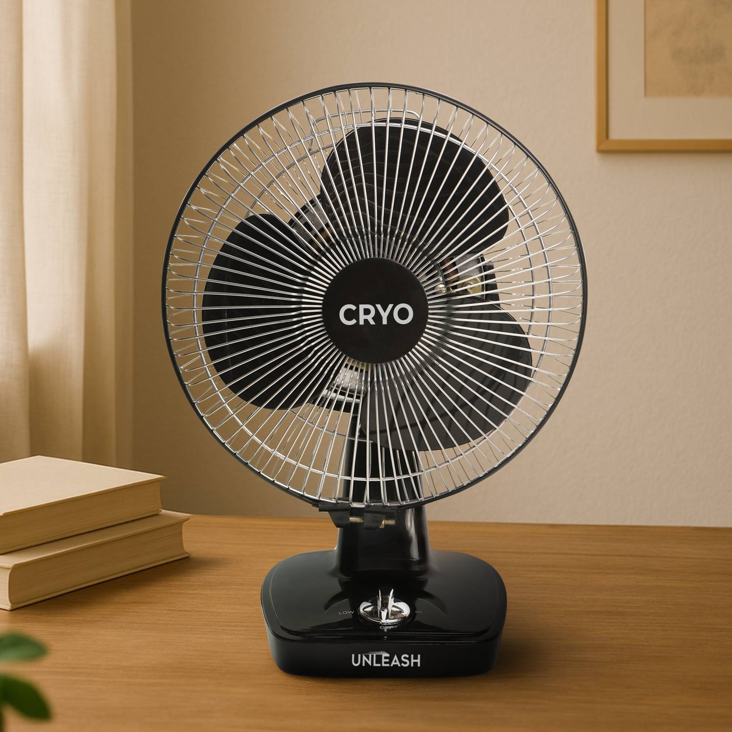 unleash CRYO 9 INCH | HIGH SPEED | METAL JAALI | TABLE FAN | FOR HOME, OFFICE with 1 Year Warranty Energy Saving 230 mm Table Fan