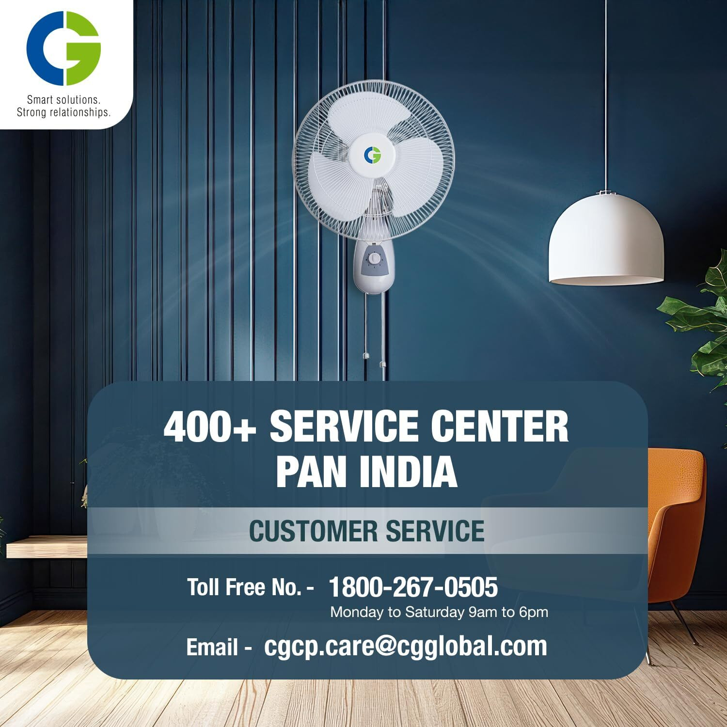 Image of CG WFVHG400CW with 2 Year Warranty 40 mm Wall Fan