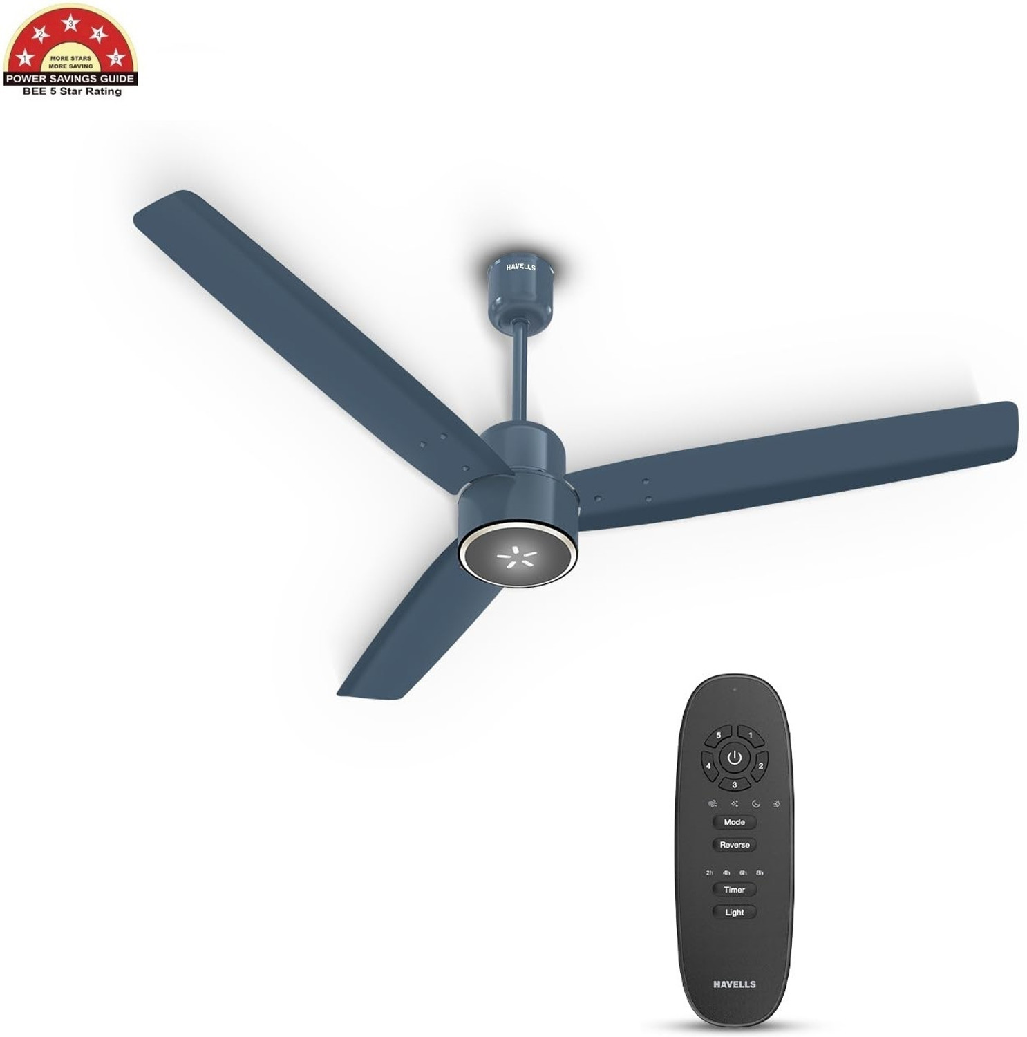 Image of HAVELLS FAB BLDC ULED,Reverse Rotation,Low Noise, with 3 Year Warranty BLDC Motor with Remote 1200 mm Ceiling Fan