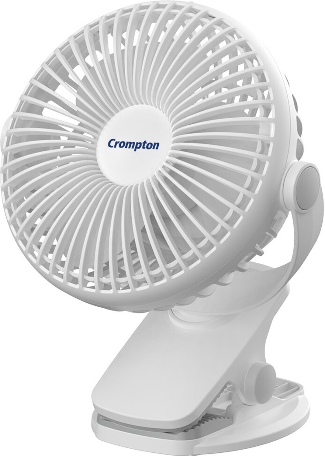 Image of Crompton Siro Rechargable Clip Fan with 1 Year Warranty High Air Delivery 100 mm Table Fan