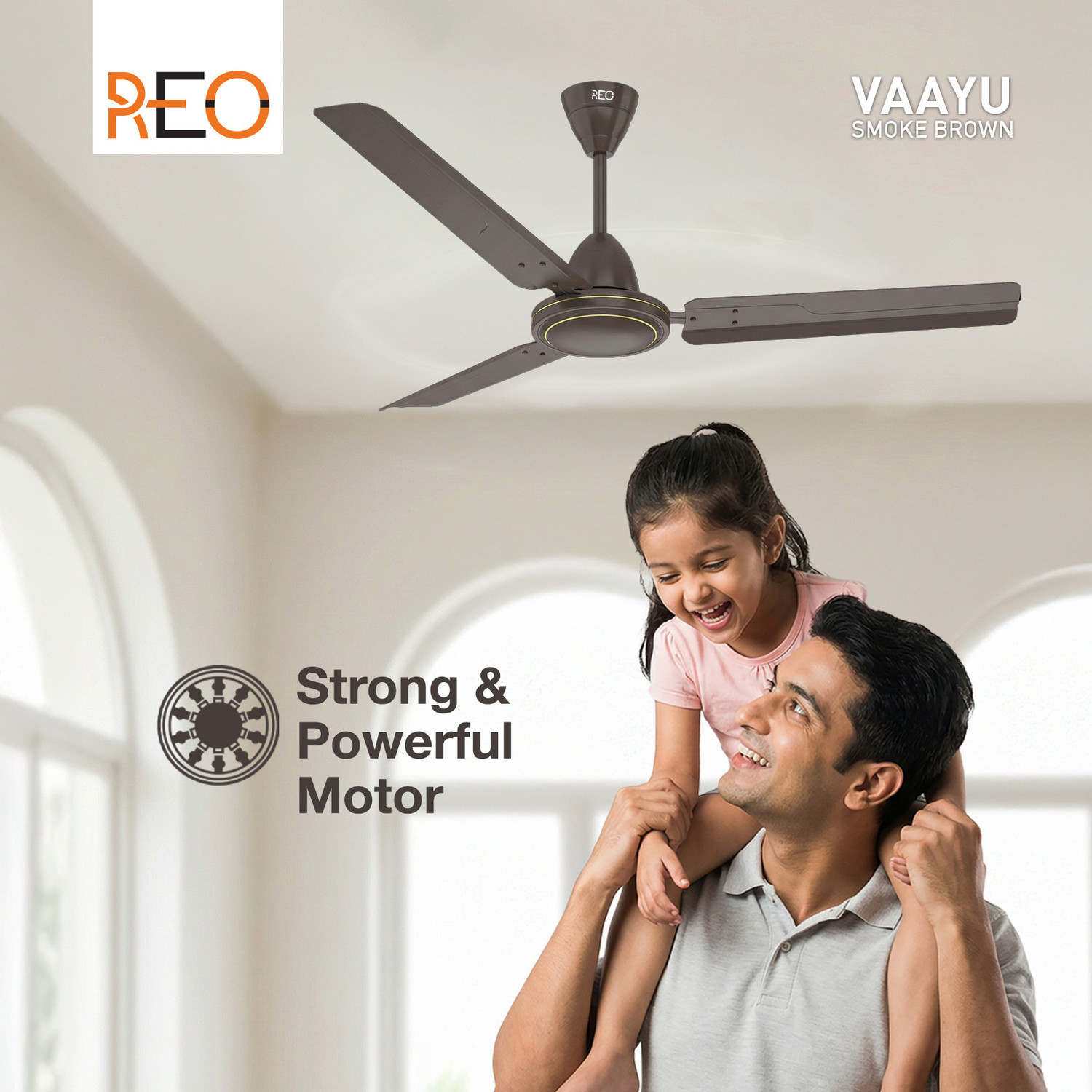 Image of Reo by Havells Vaayu with 2 Year Warranty Energy Saving 1200 mm Ceiling Fan
