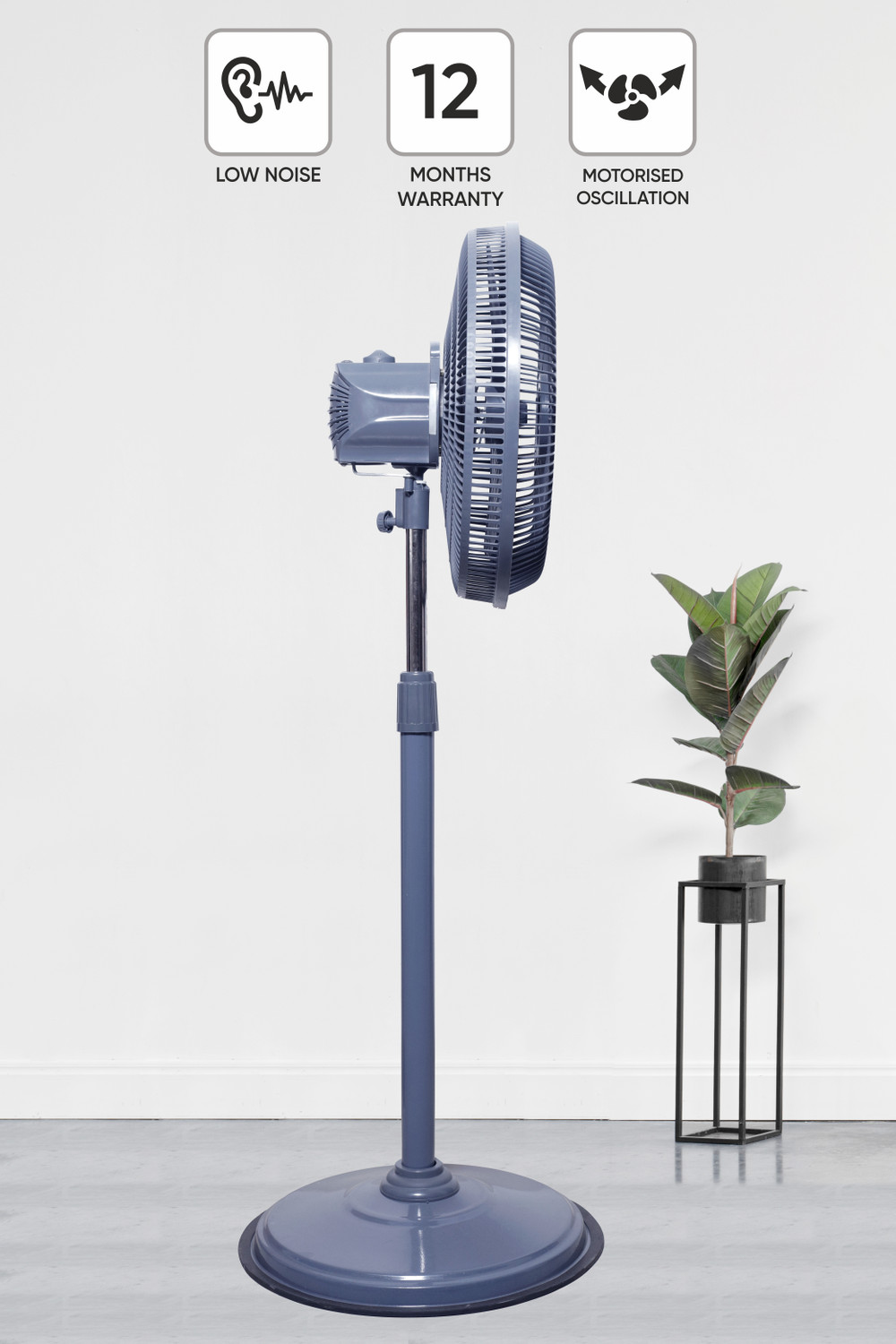 Image of MYSTIK LOTUS Bullet Fan with 12 Months Warranty Silent Operation 400 mm Pedestal Fan