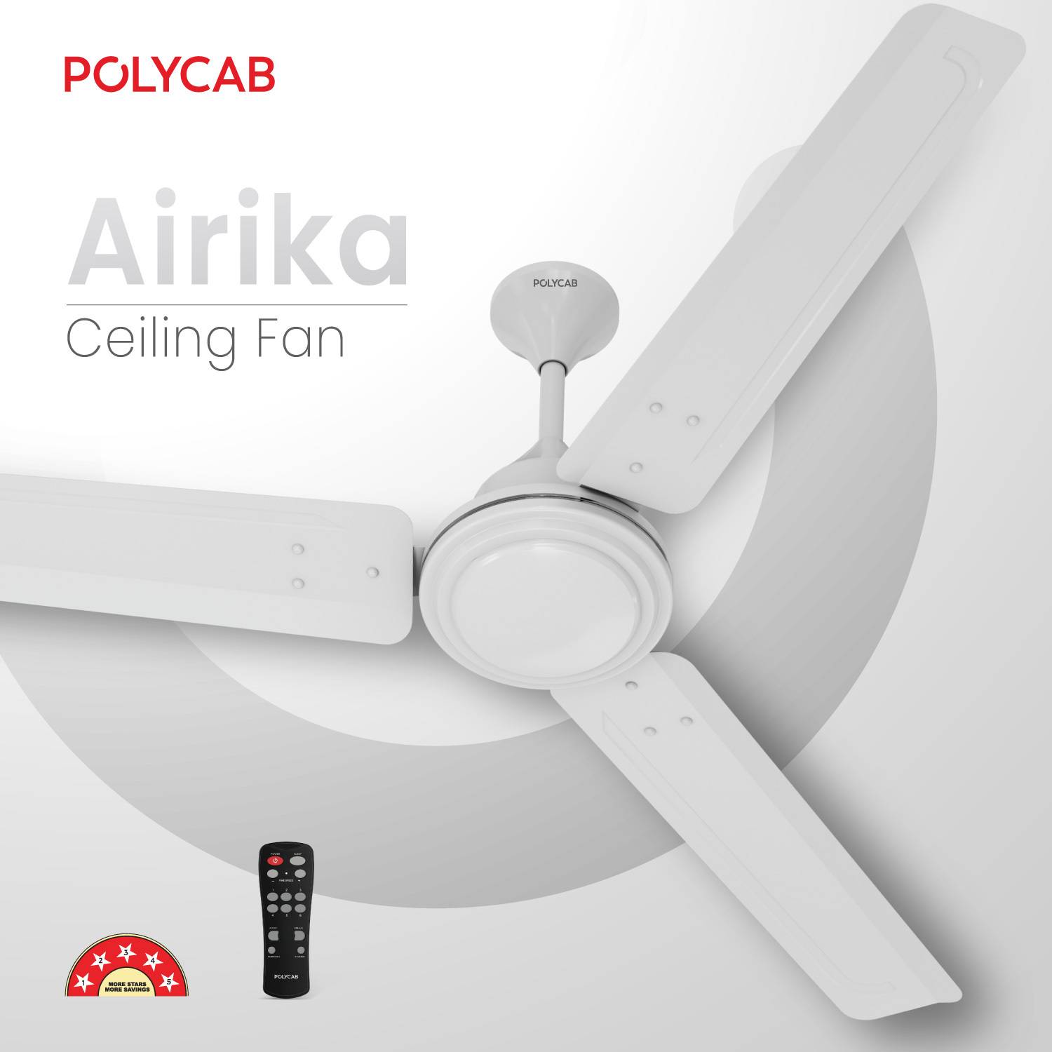Polycab Airika BLDC with Remote | High Speed with 2 Year Warranty... more