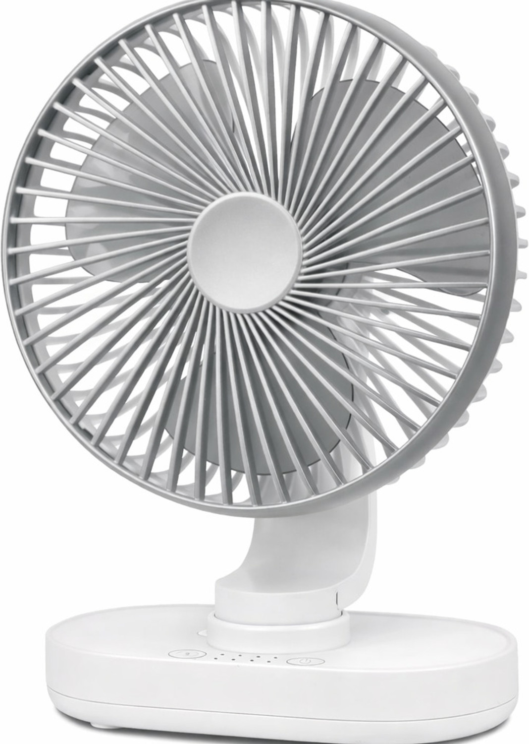 Image of Woomzy Table Fan Rechargeable Table Fan with LED Light High Speed Fan for Home Ultra High Speed 1400 mm Table Fan