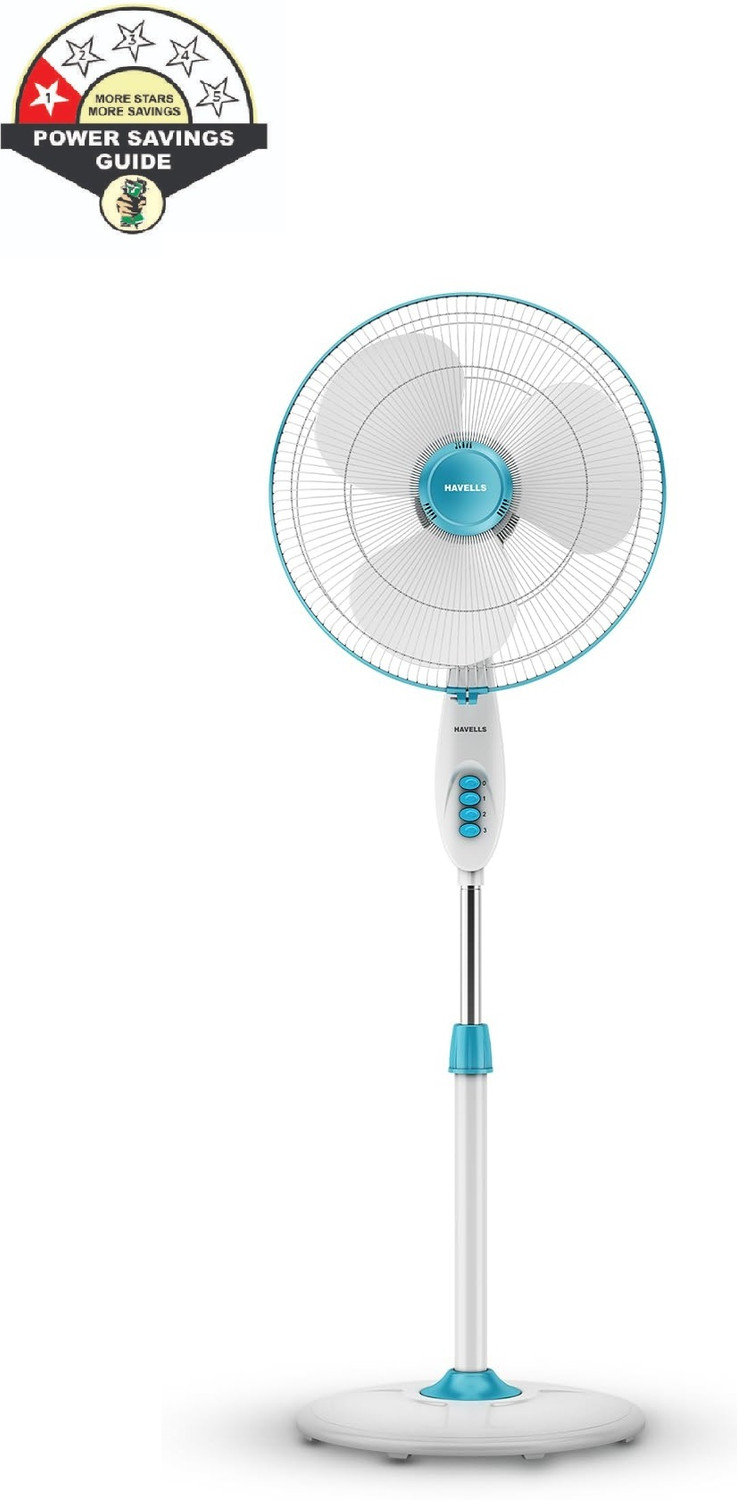 Image of HAVELLS Gatik Pro | Pedestal Fan | 400 mm | 1350 RPM with 2 Year Warranty 400 mm Pedestal Fan