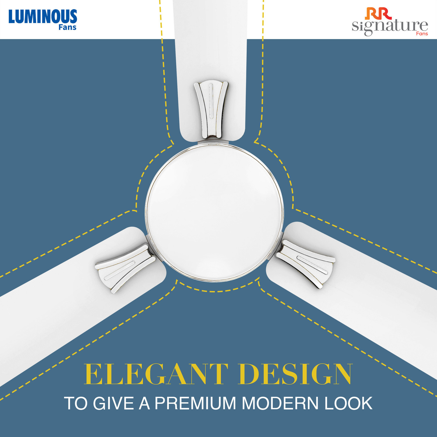Image of RR Audie 2 Star Energy Efficient 50-Watt High-Speed For Home and Office with 2 Year Warranty Anti Dust 1200 mm Ceiling Fan