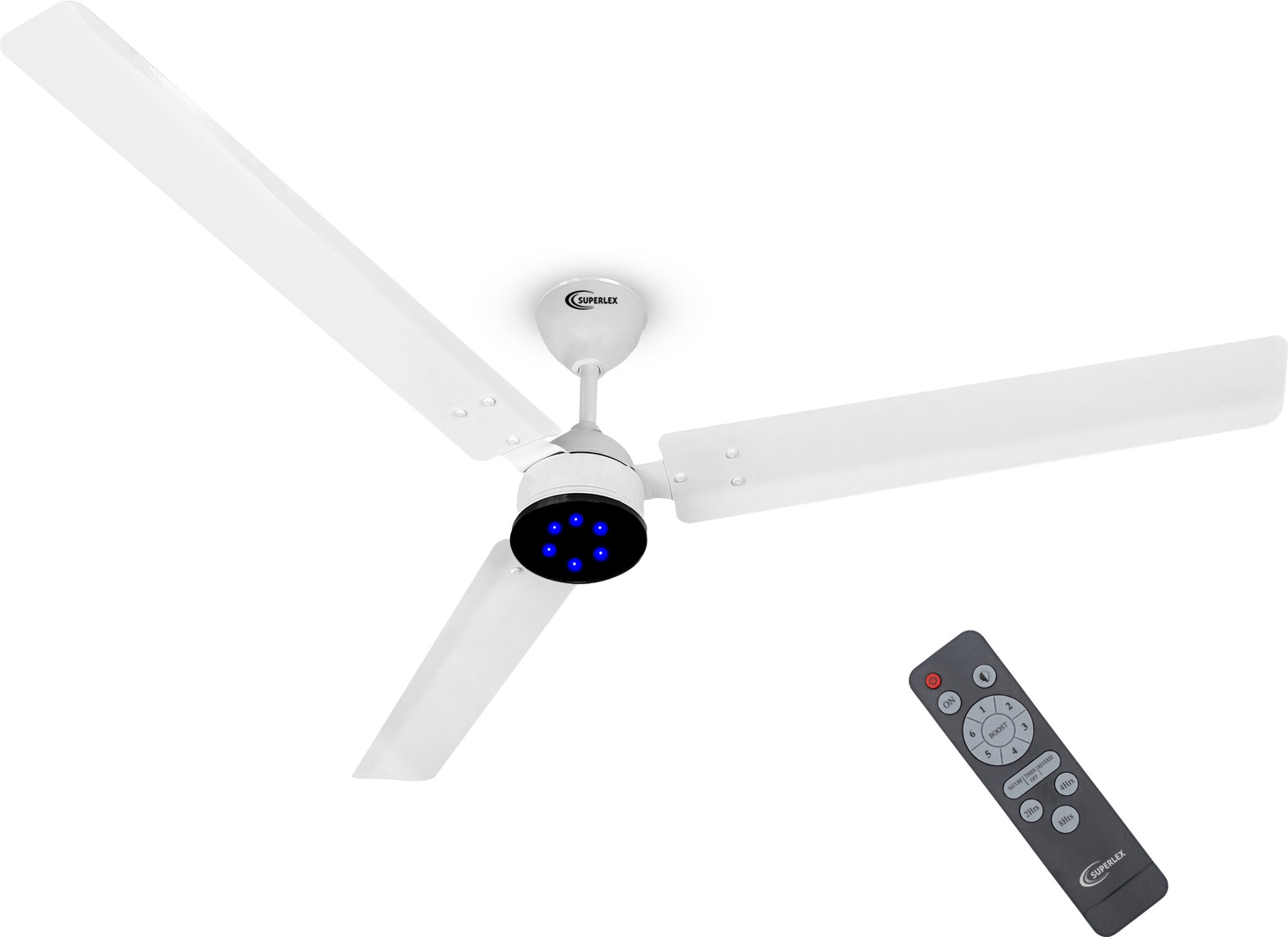 Image of SUPERLEX SmartAir | BLDC Motor | Remote Control | Energy Saving | Anti Dust | High Speed with 5 Year Warranty Anti Dust, BLDC Motor with Remote, High Air Delivery, Energy Saving 1200 mm Ceiling Fan