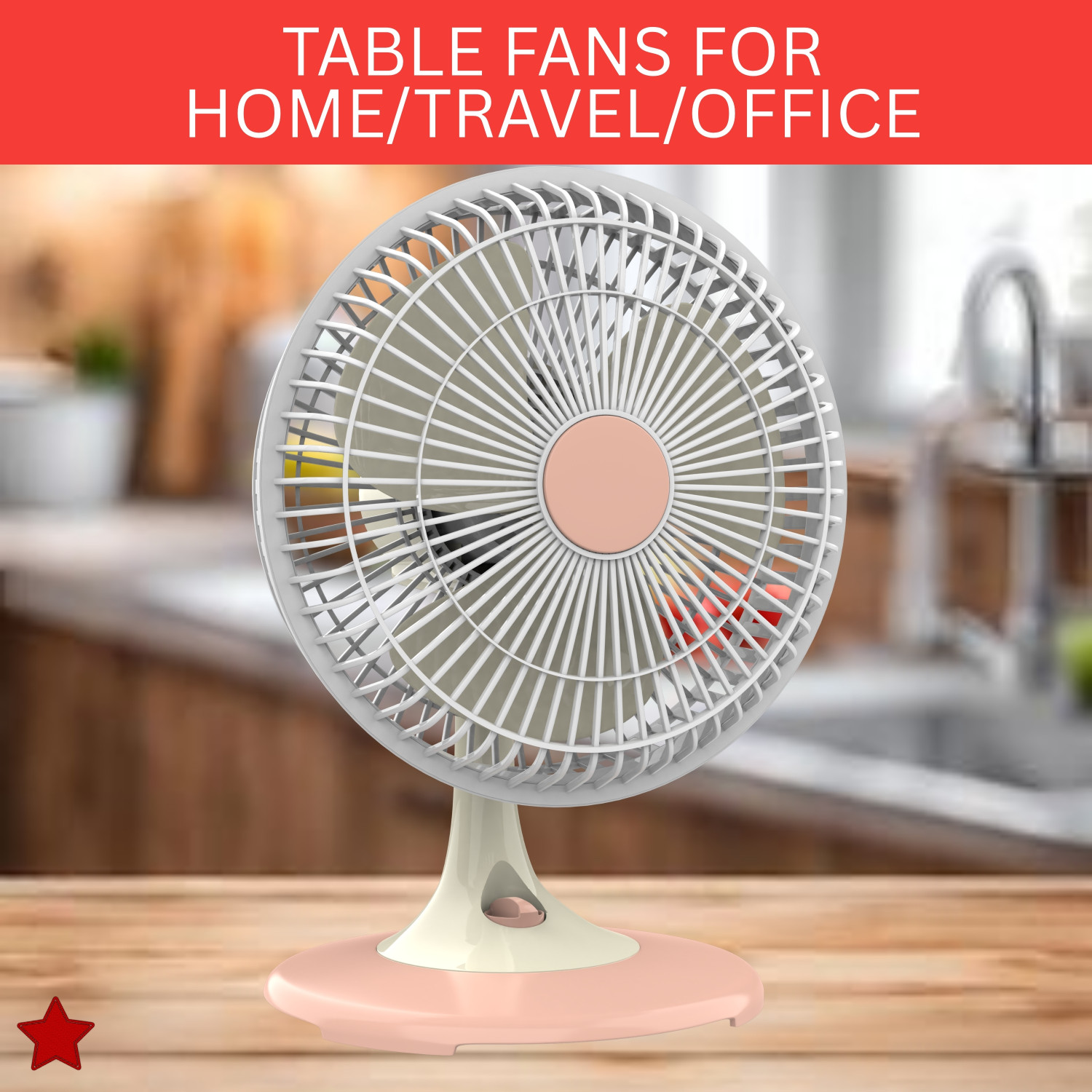 Image of YAROH 300mm(12Inch.) Mini AC Cooler Fan, Small Evaporative Air Table Fan For HomeW172 Silent Operation 300 mm Table Fan