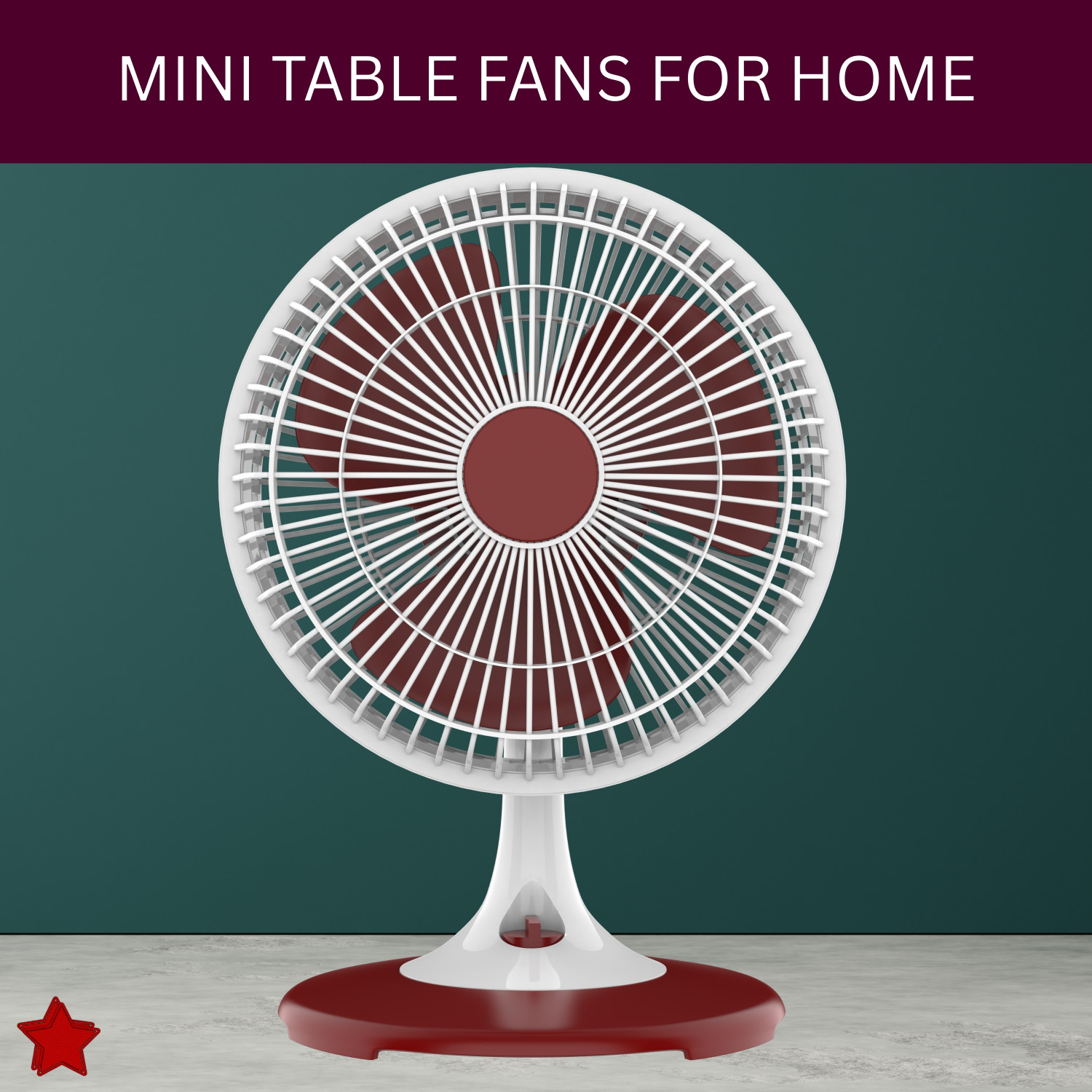 Image of GUGGU 300mm(12Inch.) Mini AC Cooler Fan, Small Evaporative Air Table Fan For HomeN487 Silent Operation 300 mm Table Fan