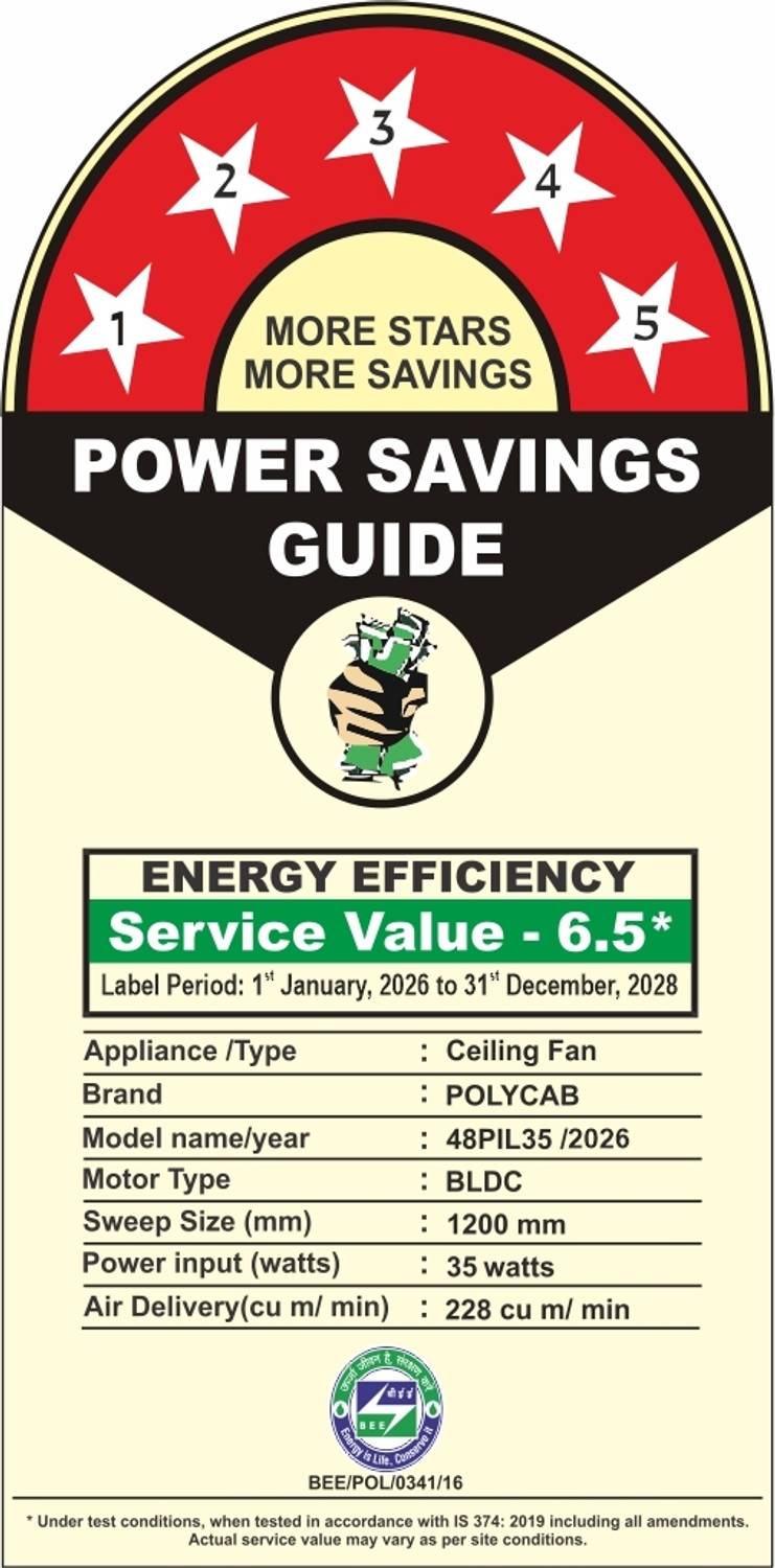 Polycab Wizzy Prime 1200 mm Ceiling Fan - Image 2