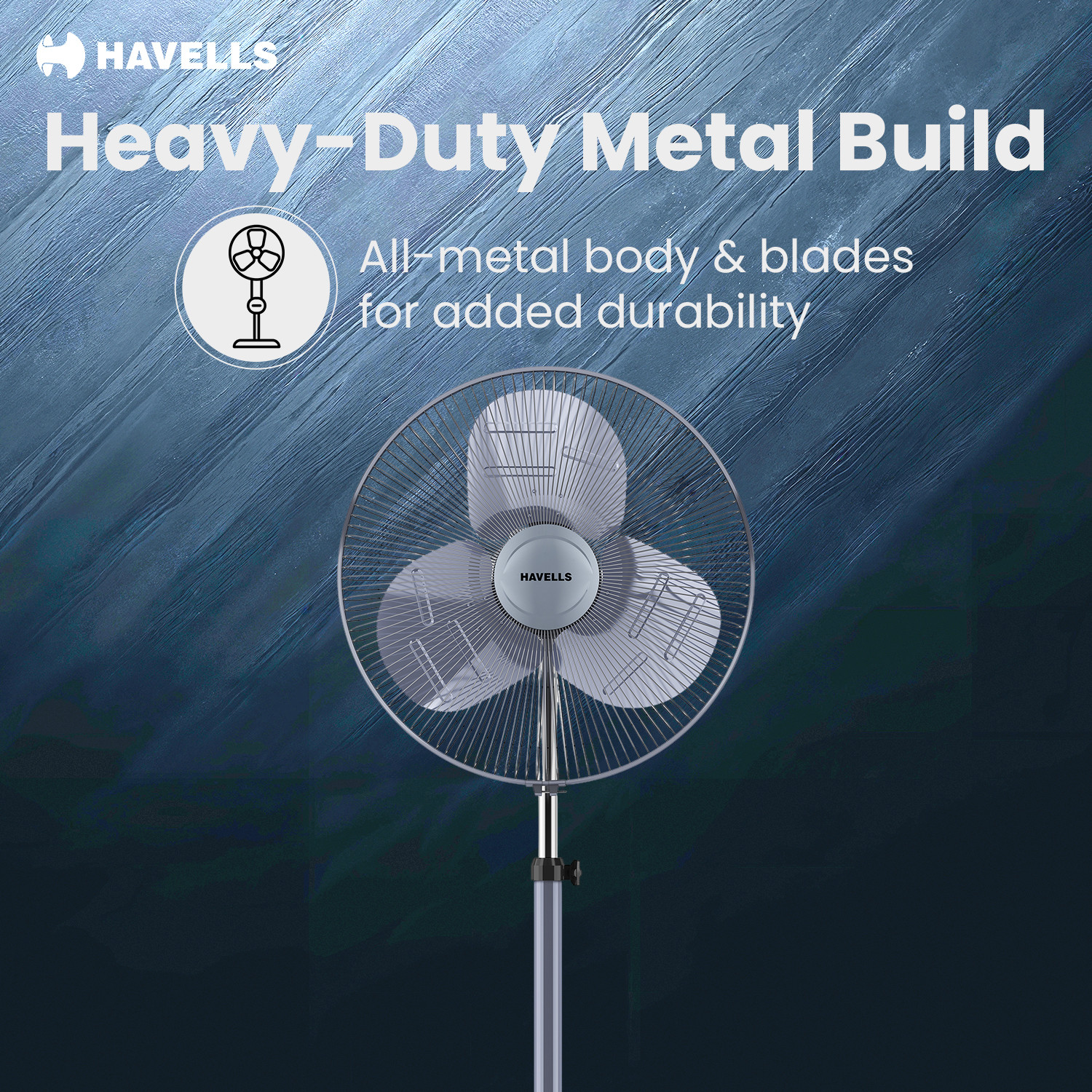 Image of HAVELLS Windstorm Ultra with 2 Year Warranty Energy Saving 500 mm Pedestal Fan