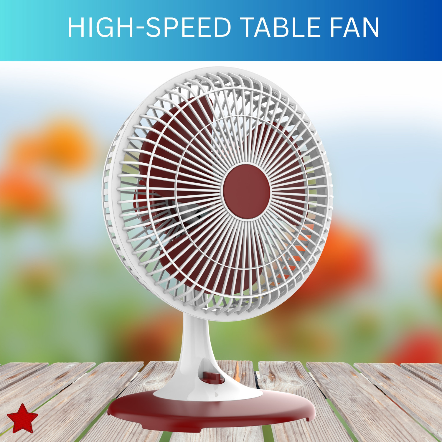 Image of YAROH 300mm(12Inch.) Mini AC Cooler Fan, Small Evaporative Air Table Fan For HomeR84 Silent Operation 300 mm Table Fan