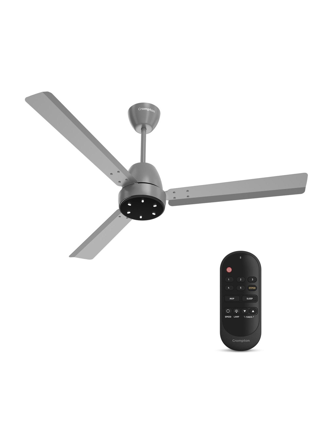 Image of Crompton Energion Niteo with 4 Year Warranty 1200 mm Ceiling Fan (5 Star | Metallic Grey | Pack of 1)