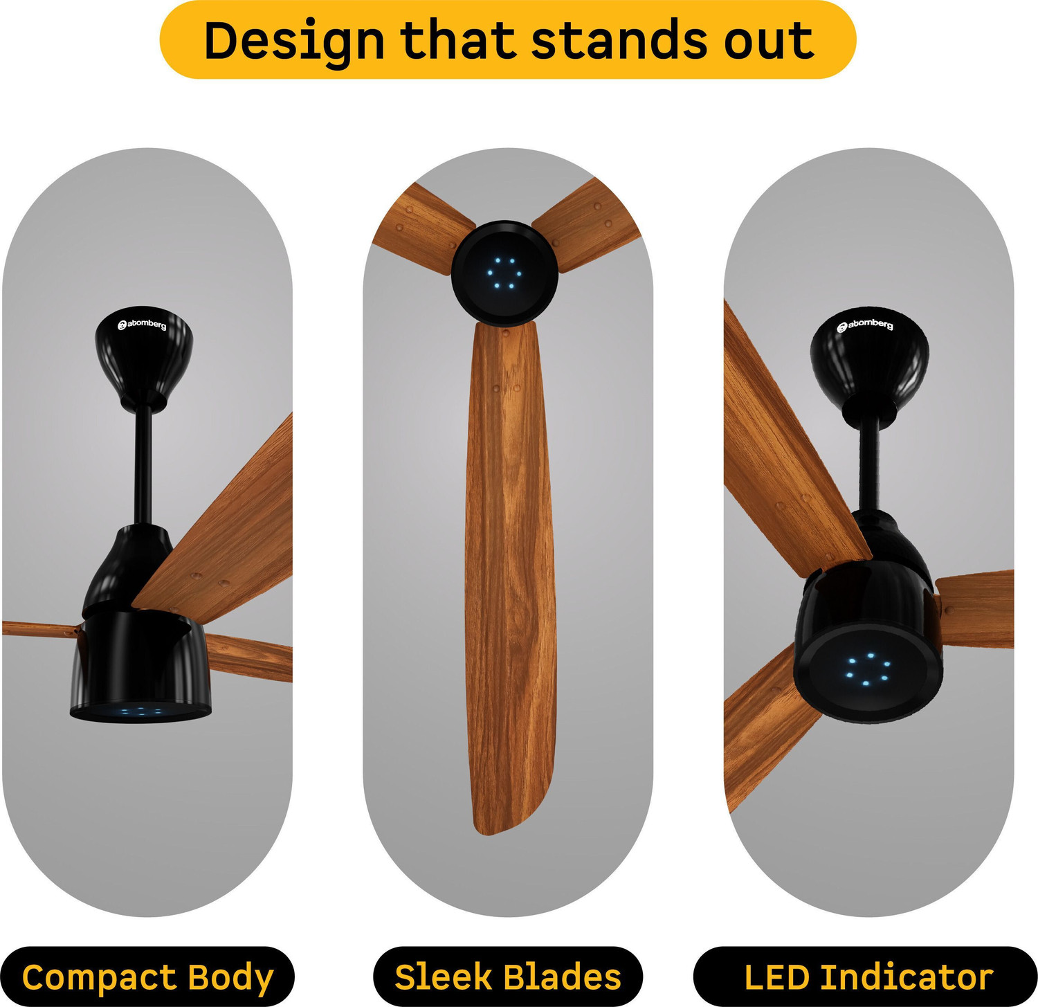 Image of Atomberg Renesa Prime Remote|High Air Delivery|LED Speed Indicator|Low Noise|Sleek Design with 3 Year Warranty BLDC Motor with Remote 1400 mm Ceiling Fan
