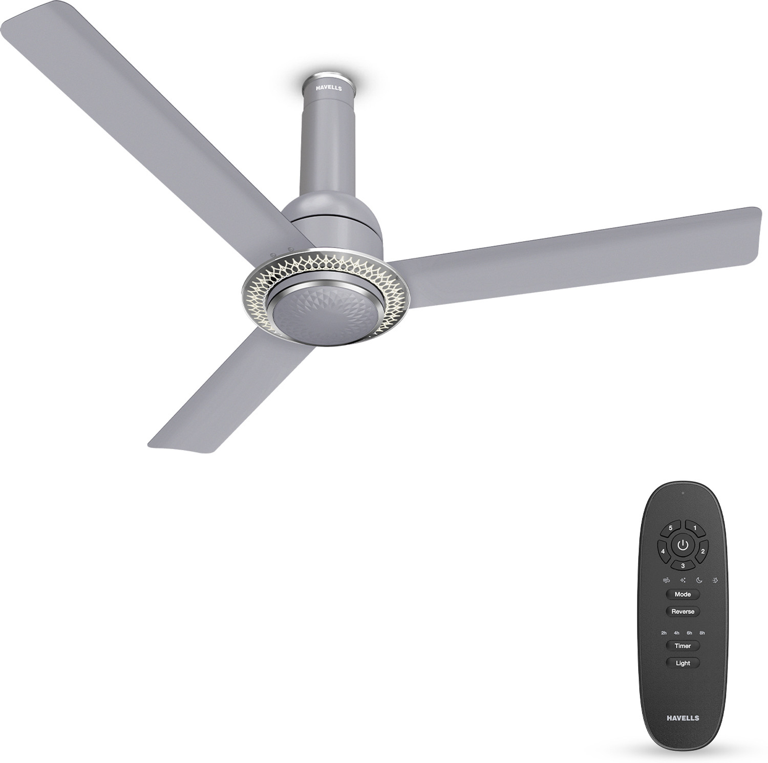 Image of HAVELLS CERA Underlight|Remote Controlled|Reverse Rotation|Carving Design|Low Noise|35W with 2 Year Warranty Underlight 1200 mm Ceiling Fan