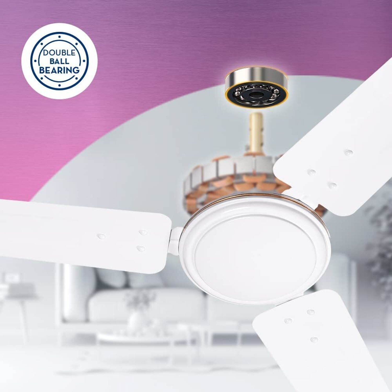 Image of Crompton SUREBREEZE SEA SAPPHIRA PACK OF 1 with 1 Year Warranty 1200 mm Ceiling Fan