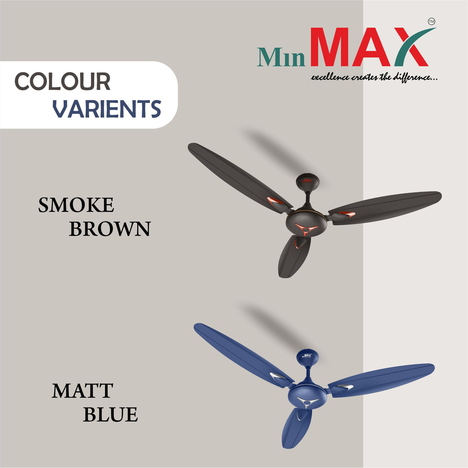 Image of MinMAX Neo Star 48 inch ULTRA HIGH SPEED ENERGY SAVER | Anti Dust | Economy with 24 Months Warranty Anti Dust 1200 mm Ceiling Fan