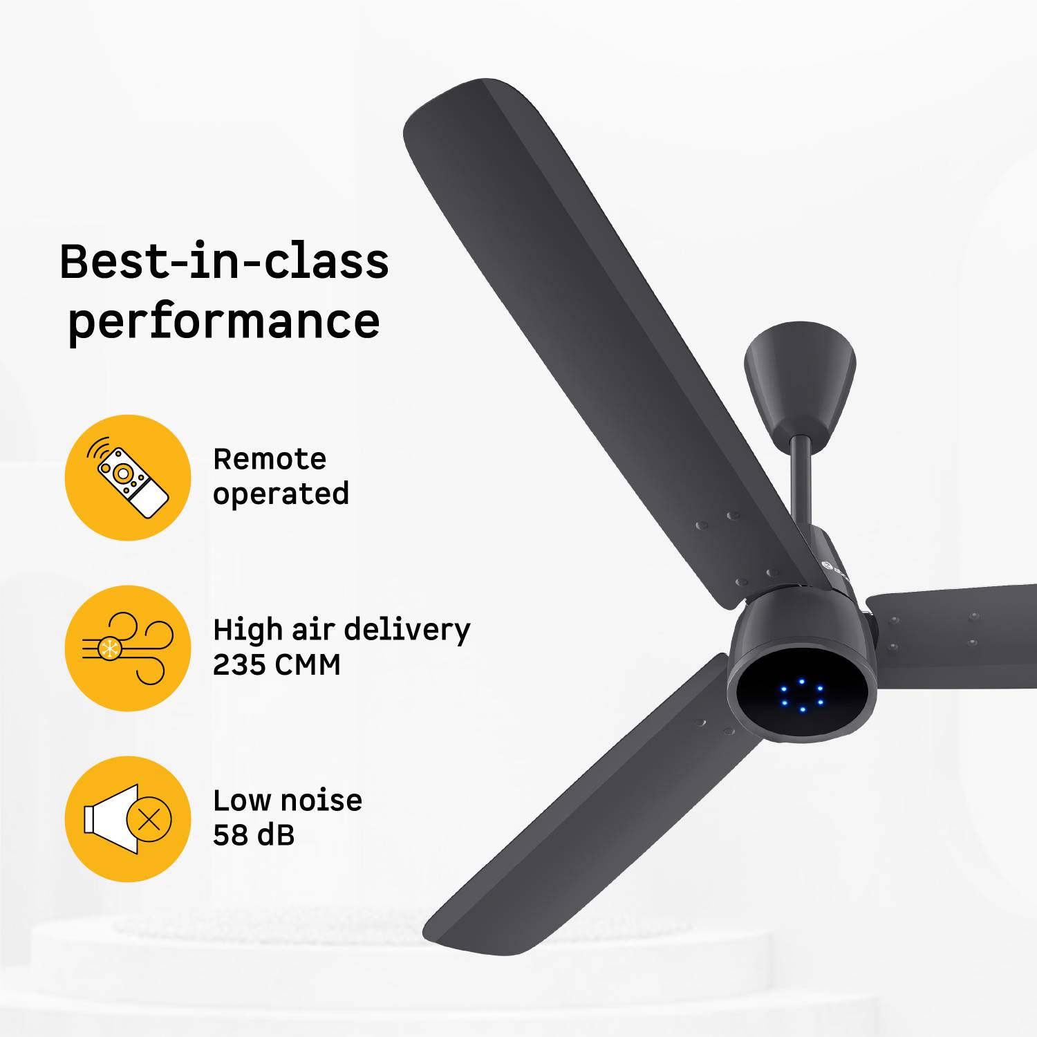 Atomberg Renesa Epoque | Advance air+ Technology | Sleek Fan | LE... more