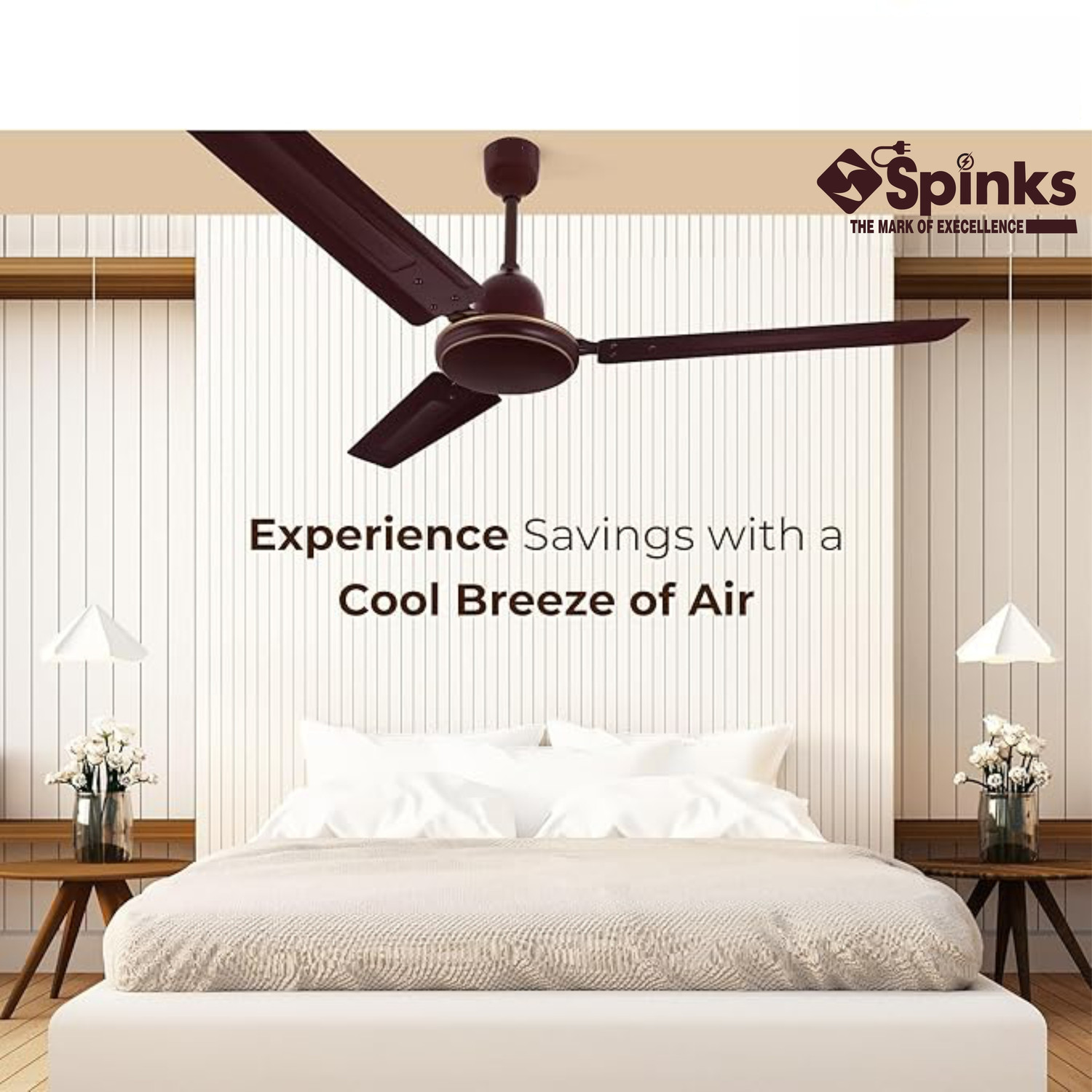 Image of SPINKS WAHEGURU-122 with 2 Year Warranty 1200 mm Ceiling Fan
