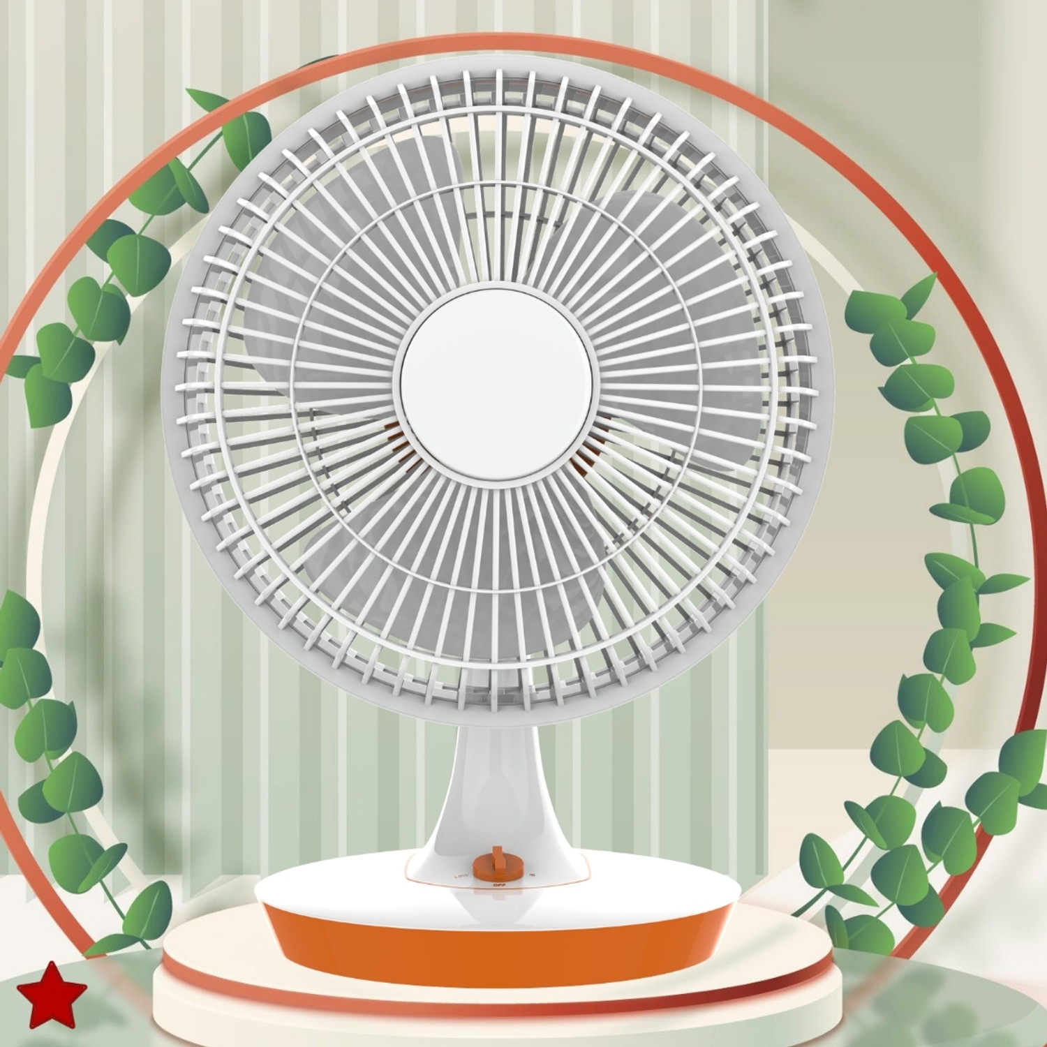 Image of YAROH Mini Ac Cooler for Room Cooling 300mm(12Inch.) Electric Table Fan For HomeXT440 Silent Operation 300 mm Table Fan