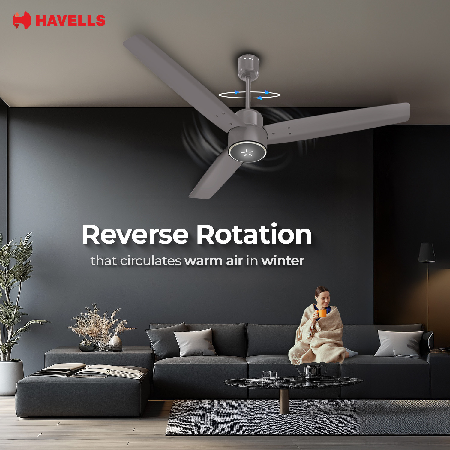 Image of HAVELLS EPIC SIGNIA BLDC with 36 Months Warranty Anti Dust 1200 mm Ceiling Fan