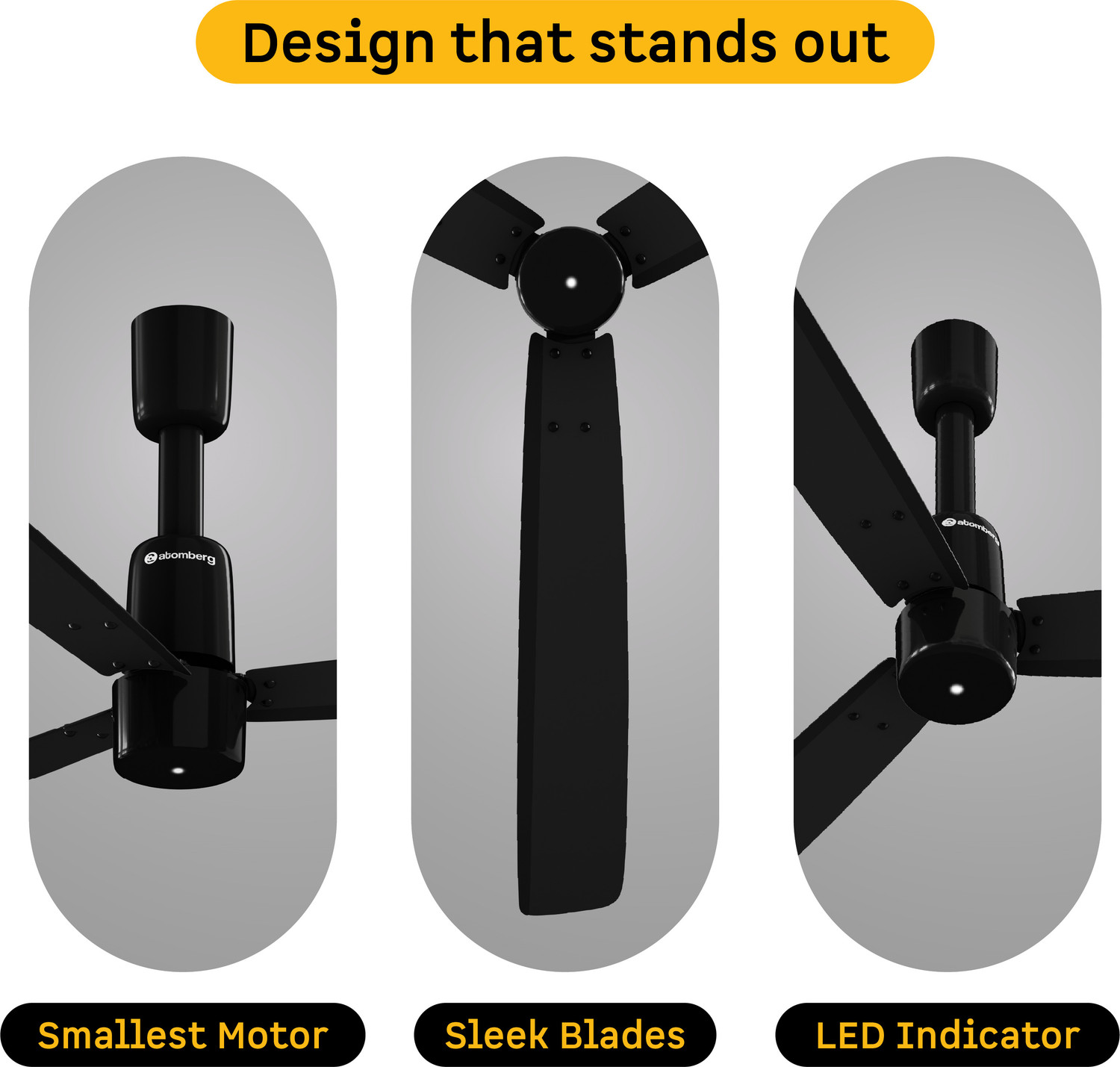 Image of Atomberg Razon|World's Smallest Motor Powered by BMC|Advance Air+ Technology| with 3 Year Warranty BLDC Motor with Remote 1200 mm Ceiling Fan