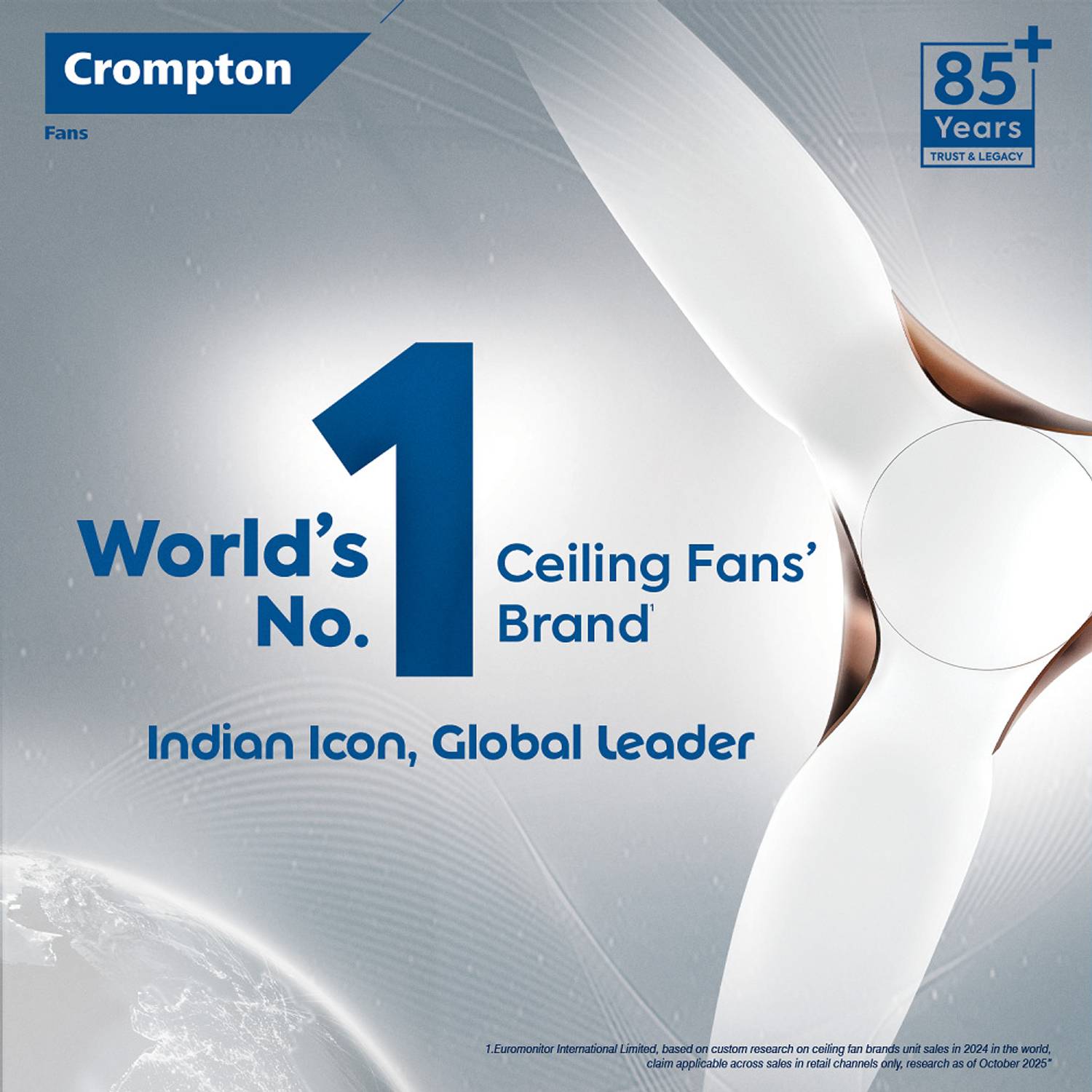 Crompton Energion Nucleoid 1200 mm Ceiling Fan - Image 2