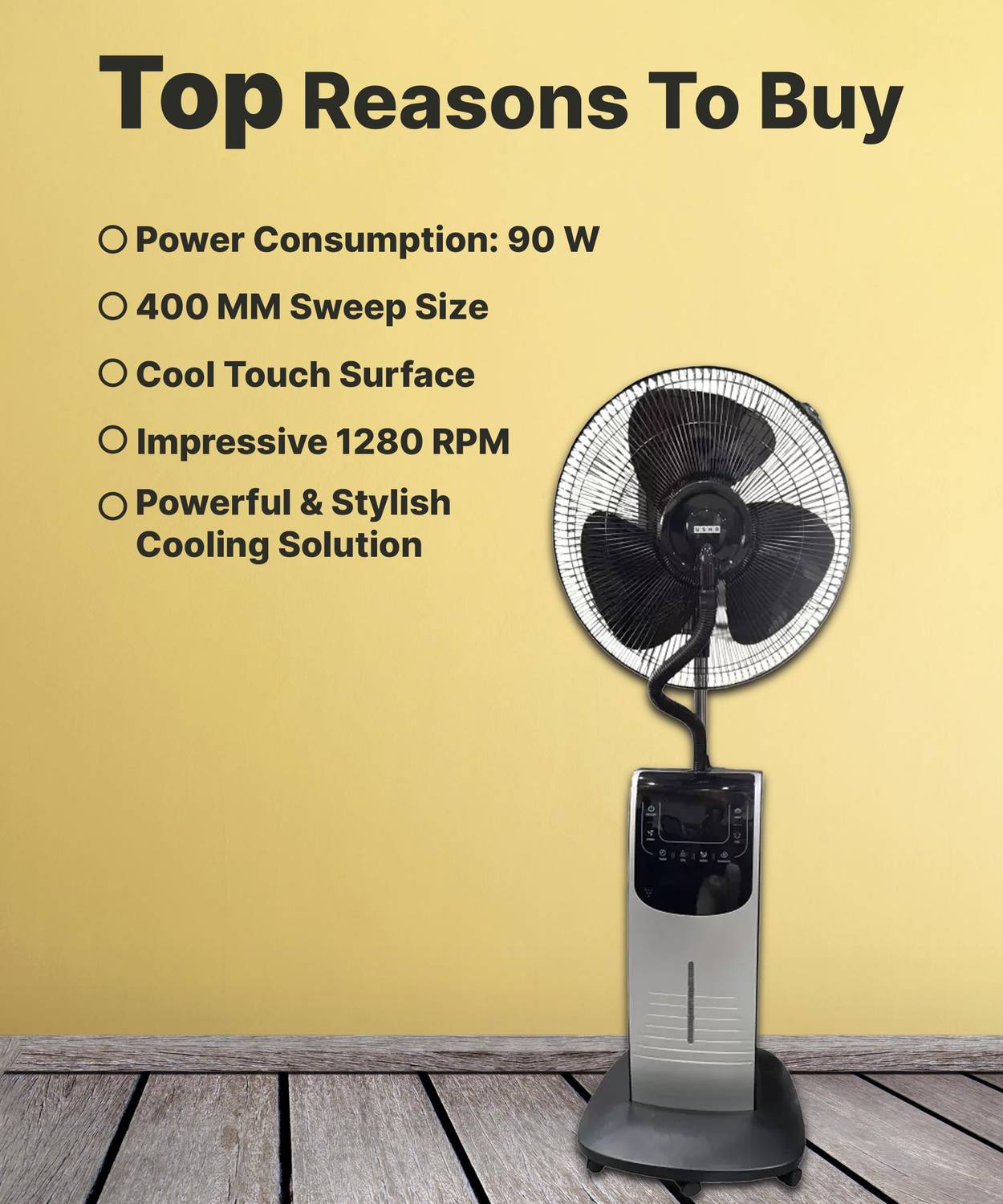 Usha CF 1570MM Aerolux Pericon With Remote