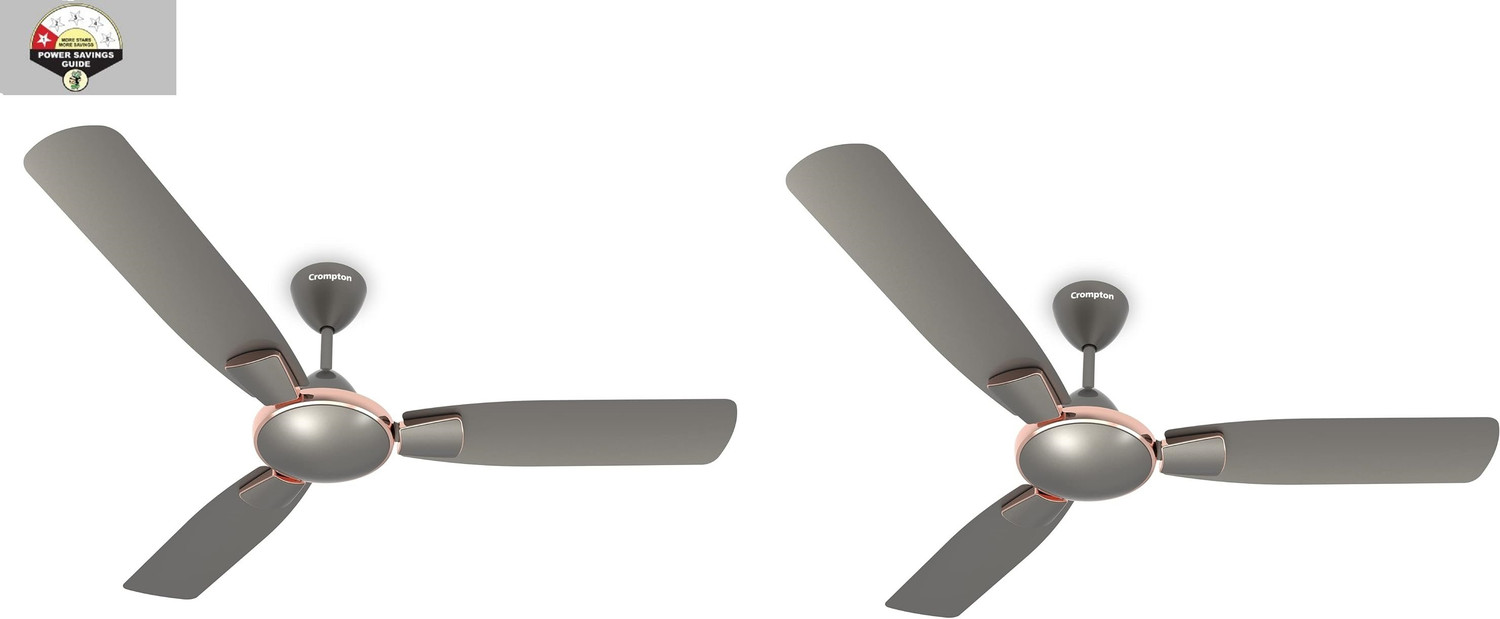 Image of Crompton Highspeed Toro 1 Star 1200 mm (Warm Grey, Pack of 2) with 2 Year Warranty 1200 mm Ceiling Fan