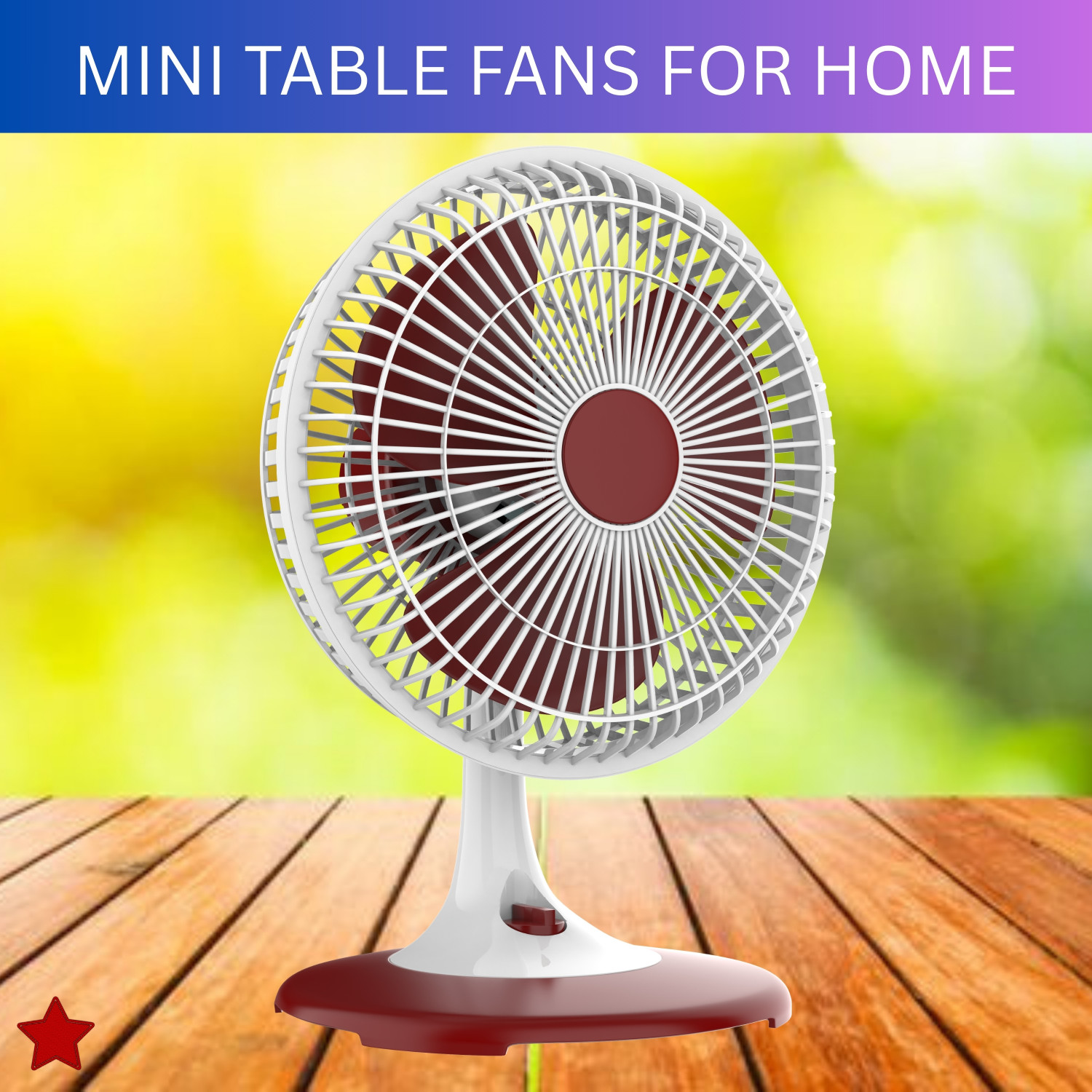 Image of Clairbell 300mm(12Inch.) Mini AC Cooler Fan, Small Evaporative Air Table Fan For HomeC361 Silent Operation 300 mm Table Fan