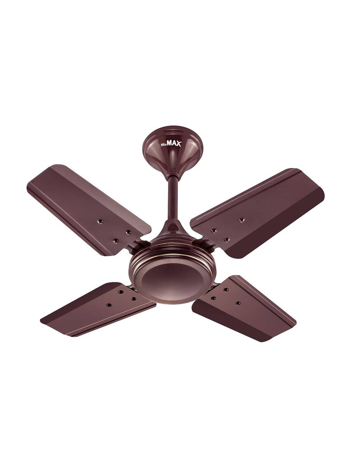 MinMAX 24 Inch Ceiling Fan | 4 Blade | Strong Airflow | Low Power | Brown with 24 Months Warranty Ultra High Speed 600 mm Ceiling Fan