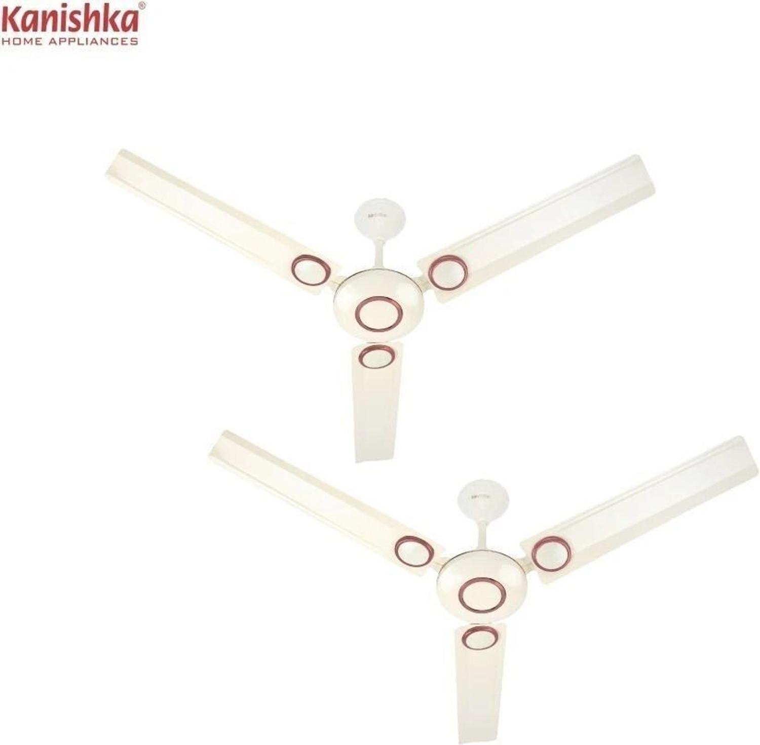 Image of Kanishka Racer Pk2 Ivory Copper | High Speed with 24 Months Warranty Ultra High Speed, Anti Dust, Anti Rust, Energy Saving, High Air Delivery 1200 mm Ceiling Fan