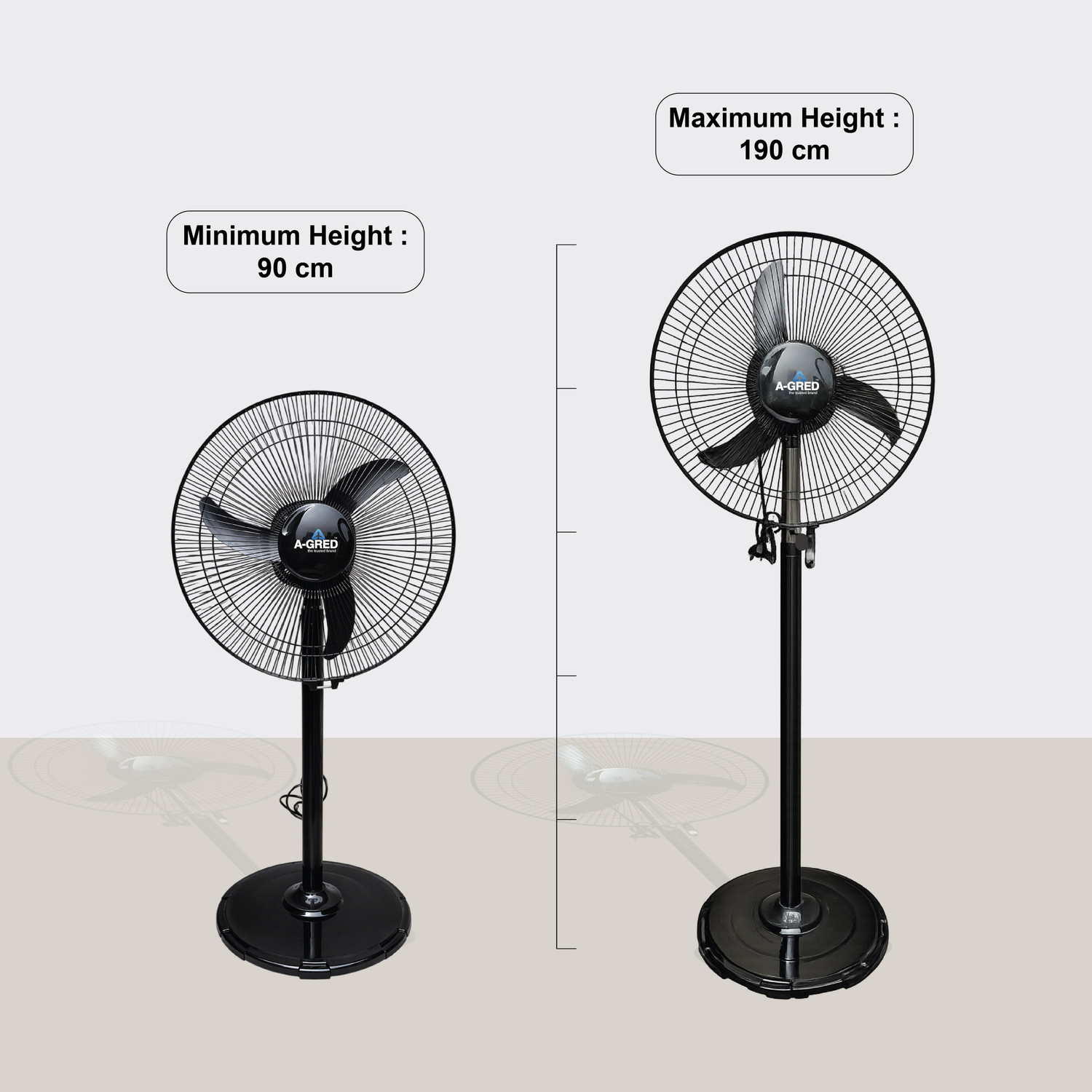 Image of agrad ACCESS | High Speed with 12 Months Warranty Anti Dust, High Air Delivery 400 mm Pedestal Fan