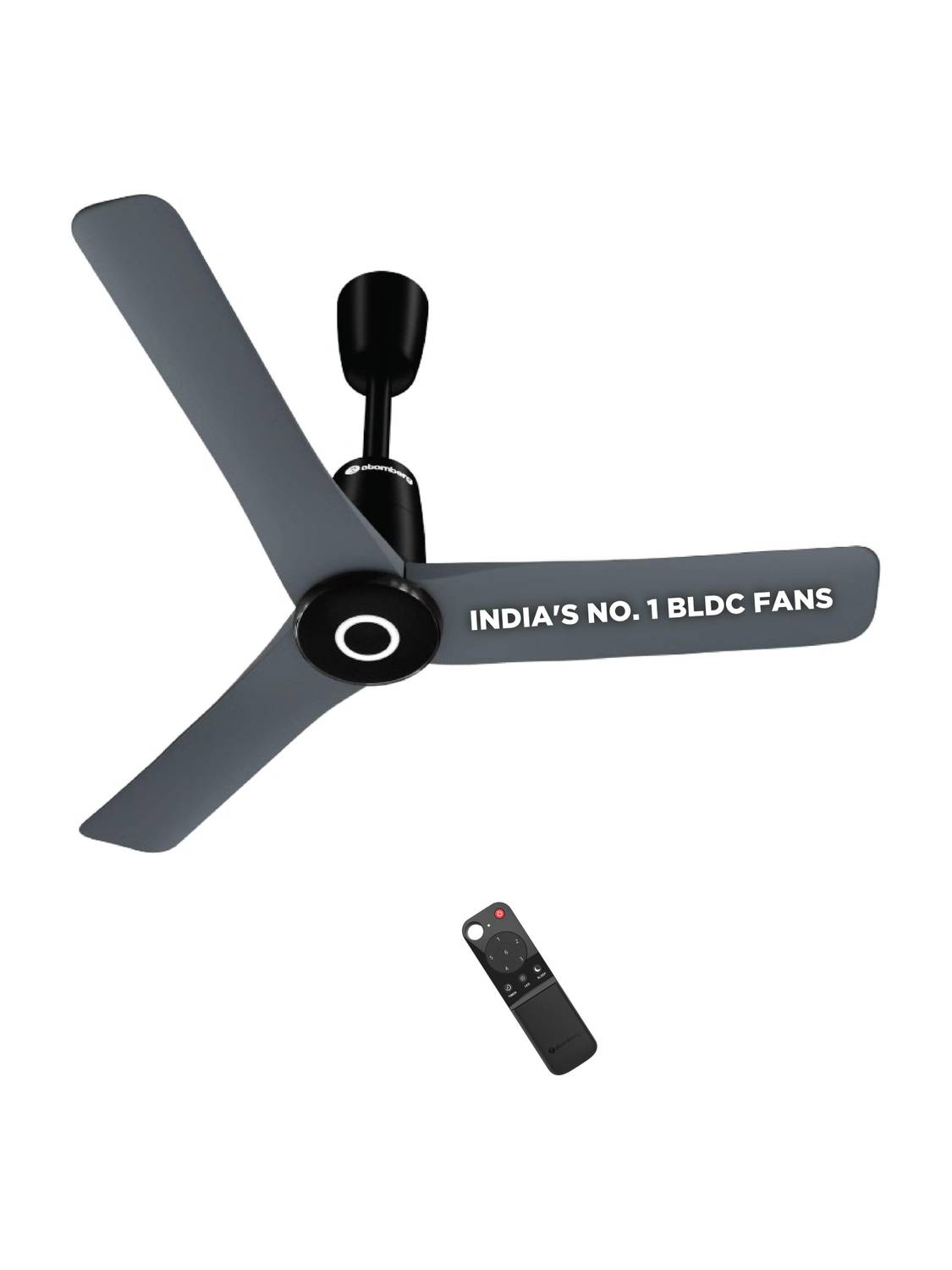 Atomberg Aris Contour Smart|Voice Control|Best Air Flow|Silent operation with 5 Year Warranty BLDC Motor with Remote 900 mm Ceiling Fan