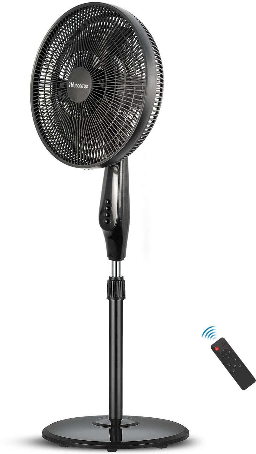 Image of BlueBerry's BLDC 35-Watts Pedestal Fan with Remote with 2 Year Warranty 400 mm Pedestal Fan