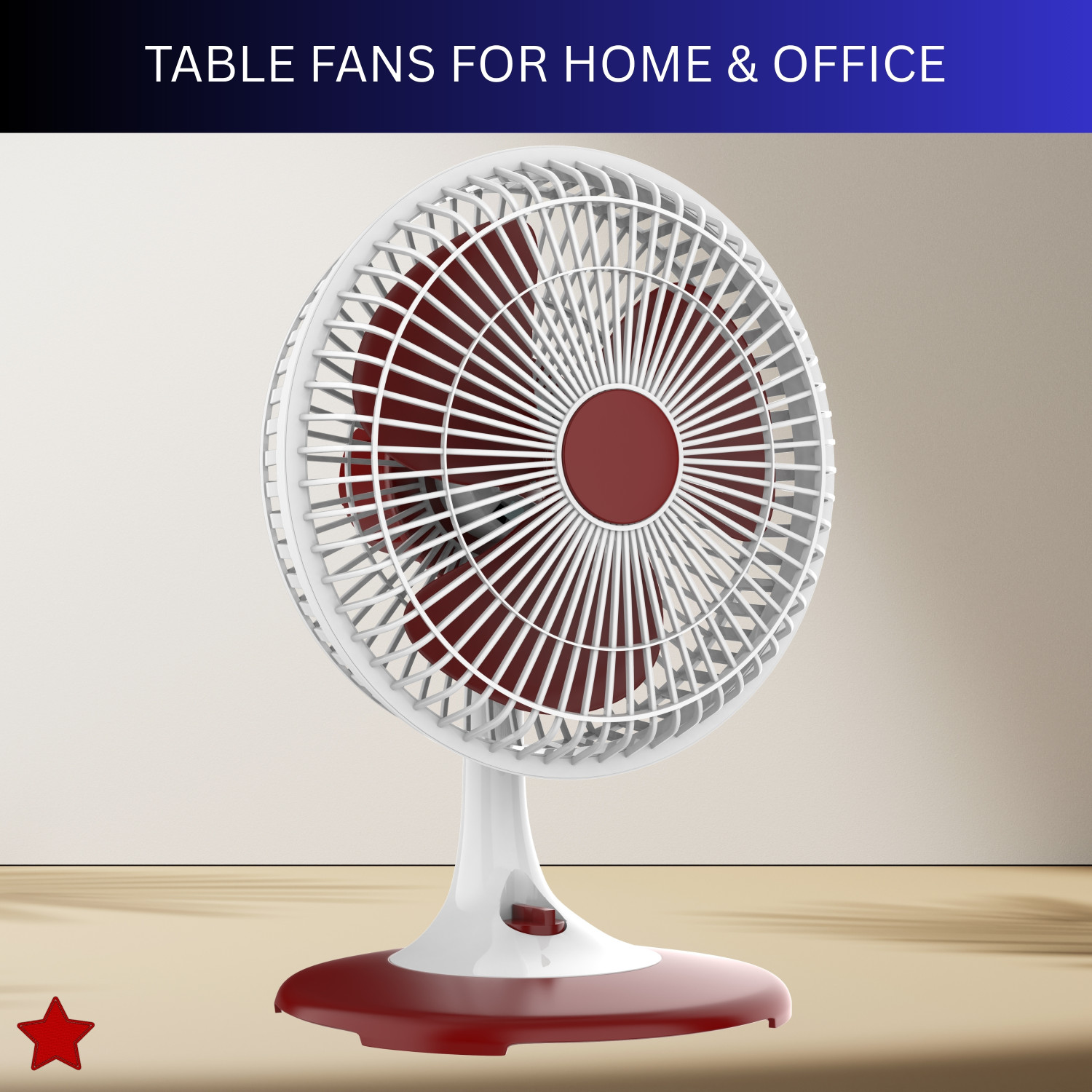 Image of SACRO 300mm(12Inch.) Mini AC Cooler Fan, Small Evaporative Air Table Fan For HomeZ177 Silent Operation 300 mm Table Fan