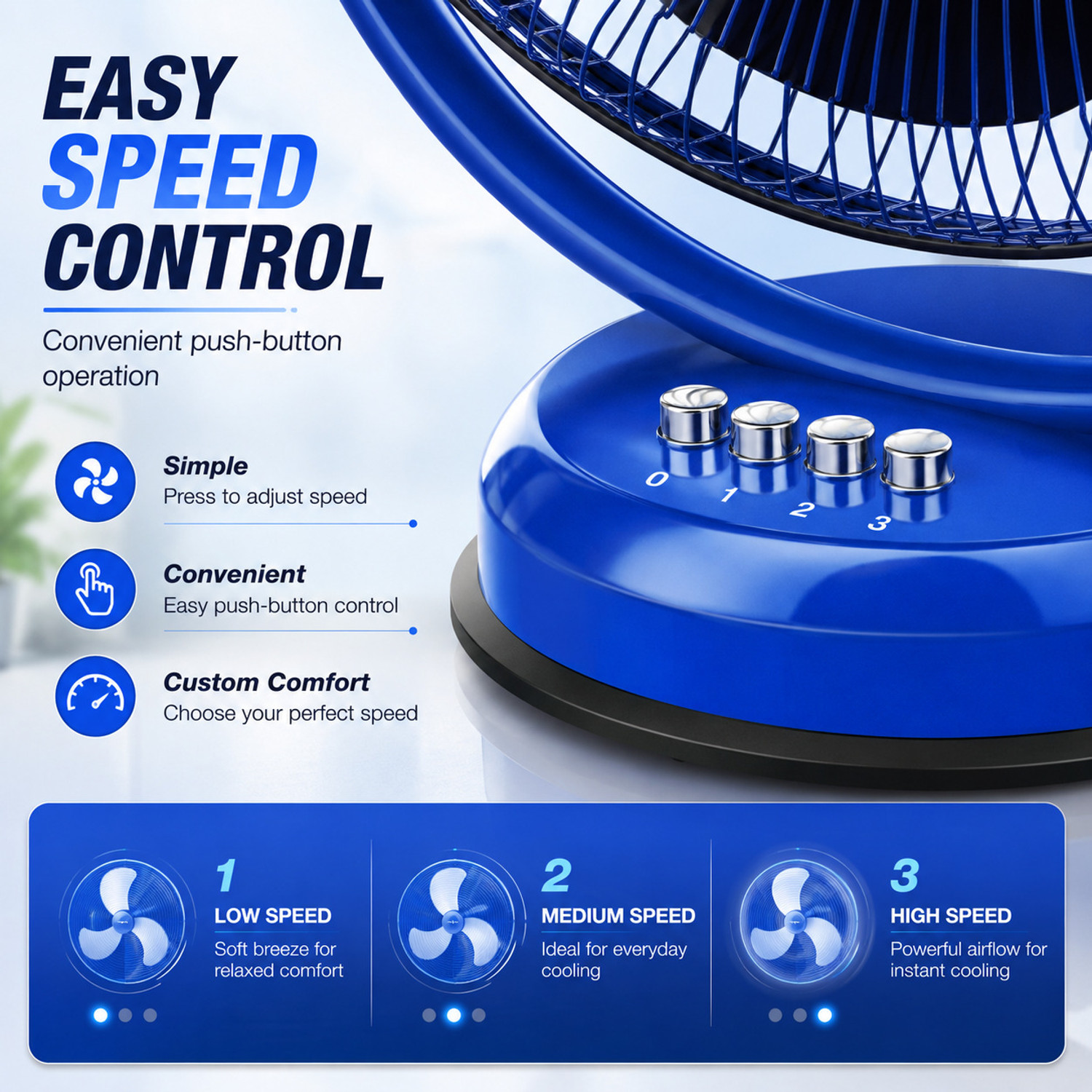 Image of Flipkart SmartBuy Atomic with 24 Months Warranty High Air Delivery, Ultra High Speed 300 mm Table Fan
