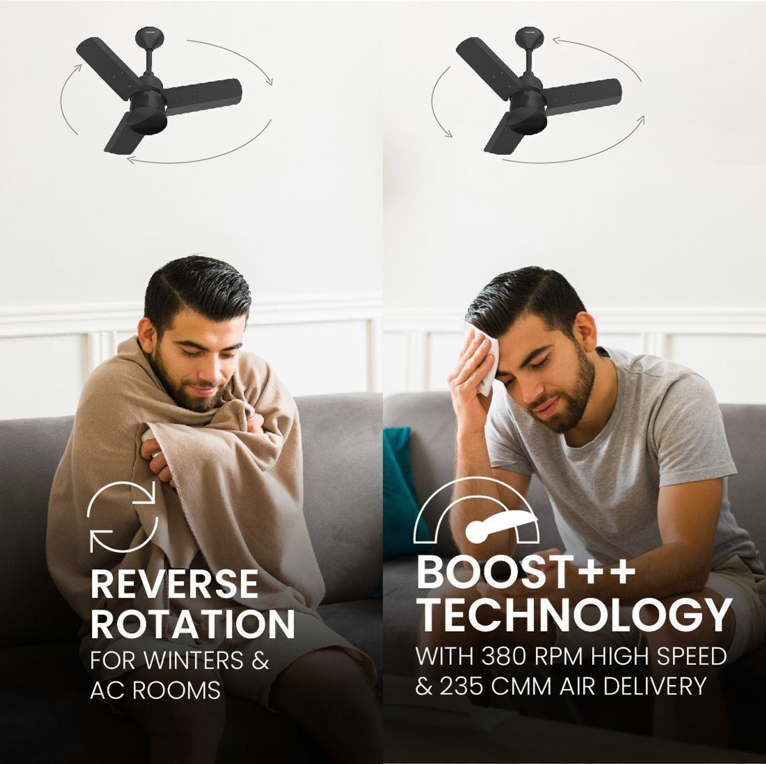 Image of Polycab Silencio Mini with 3 Year Warranty BLDC Motor with Remote 600 mm Ceiling Fan