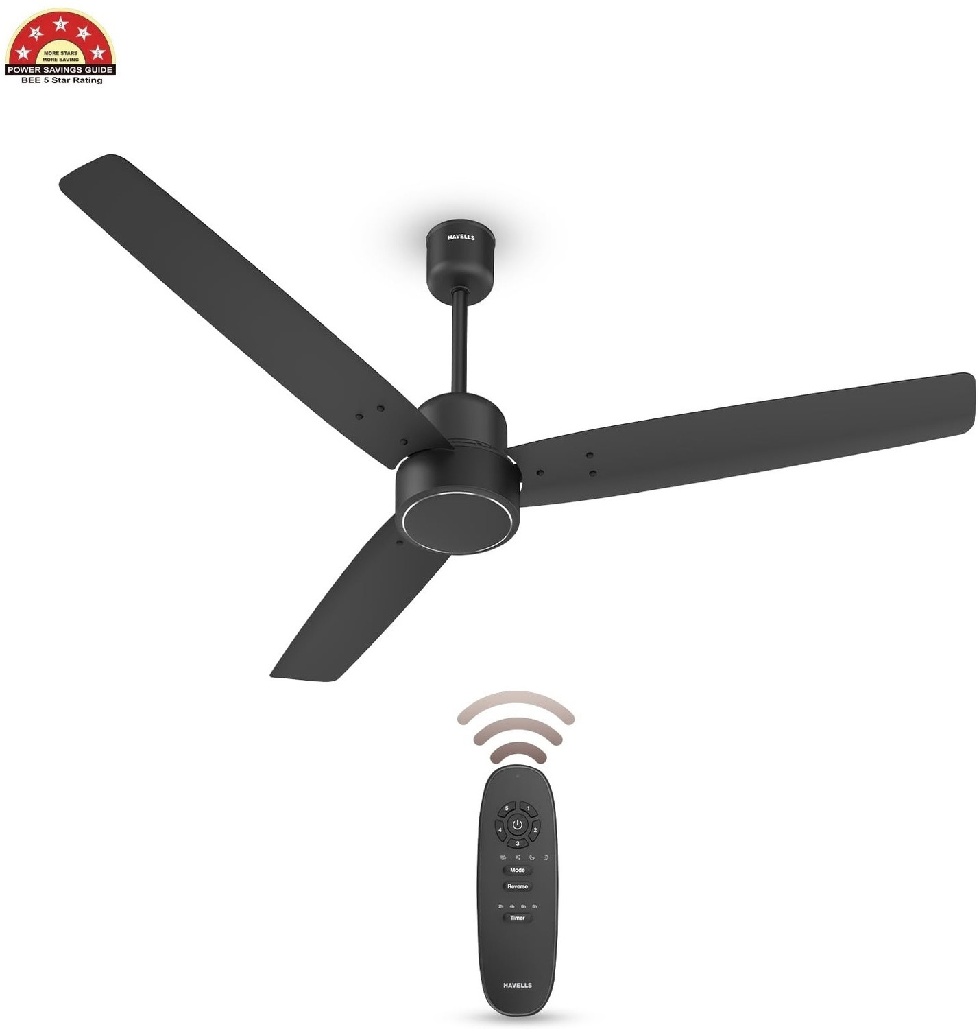 Image of HAVELLS FAB BLDC, Reverse Rotation, 4 Modes, with 3 Year Warranty BLDC Motor with Remote 1200 mm Ceiling Fan
