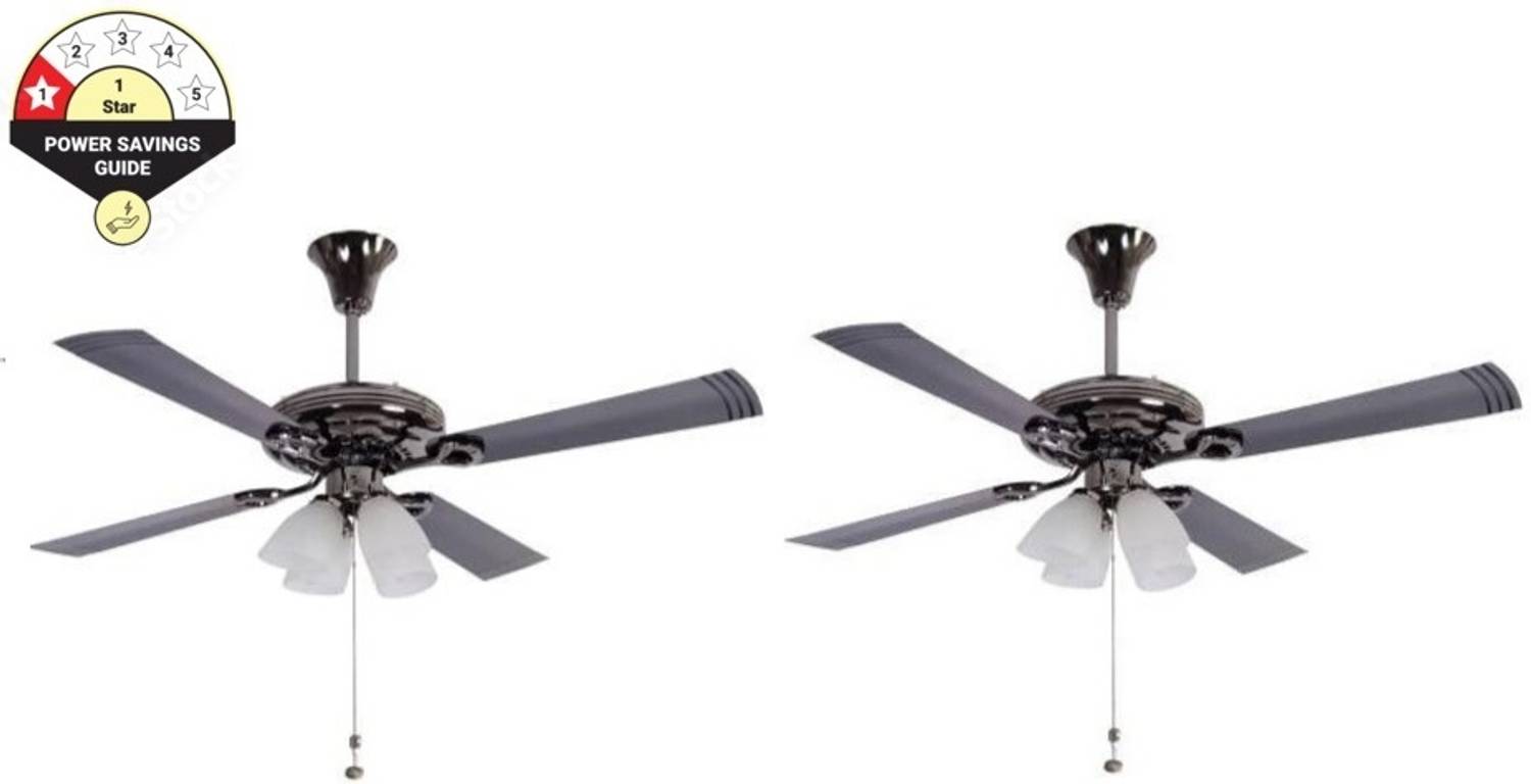 USHA Fontana Lotus pack of 2 with 1 Year Warranty 1230 mm Ceiling Fan