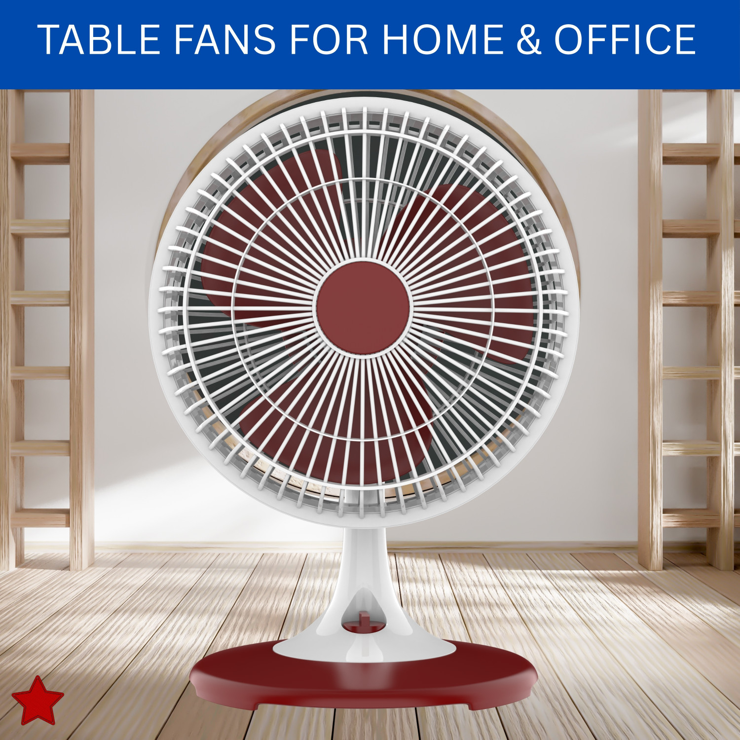 Image of YAROH 300mm(12Inch.) Mini AC Cooler Fan, Small Evaporative Air Table Fan For HomeW242 Silent Operation 300 mm Table Fan