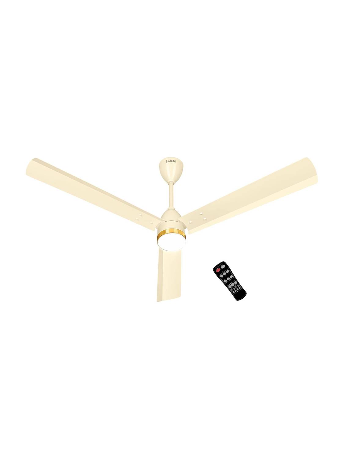 SUJATA Slimair Ceiling Fan with Remote | BLDC Ceiling Fan 1200mm | 60% Energy Savings with 3 Months Warranty Underlight 1200 mm Ceiling Fan