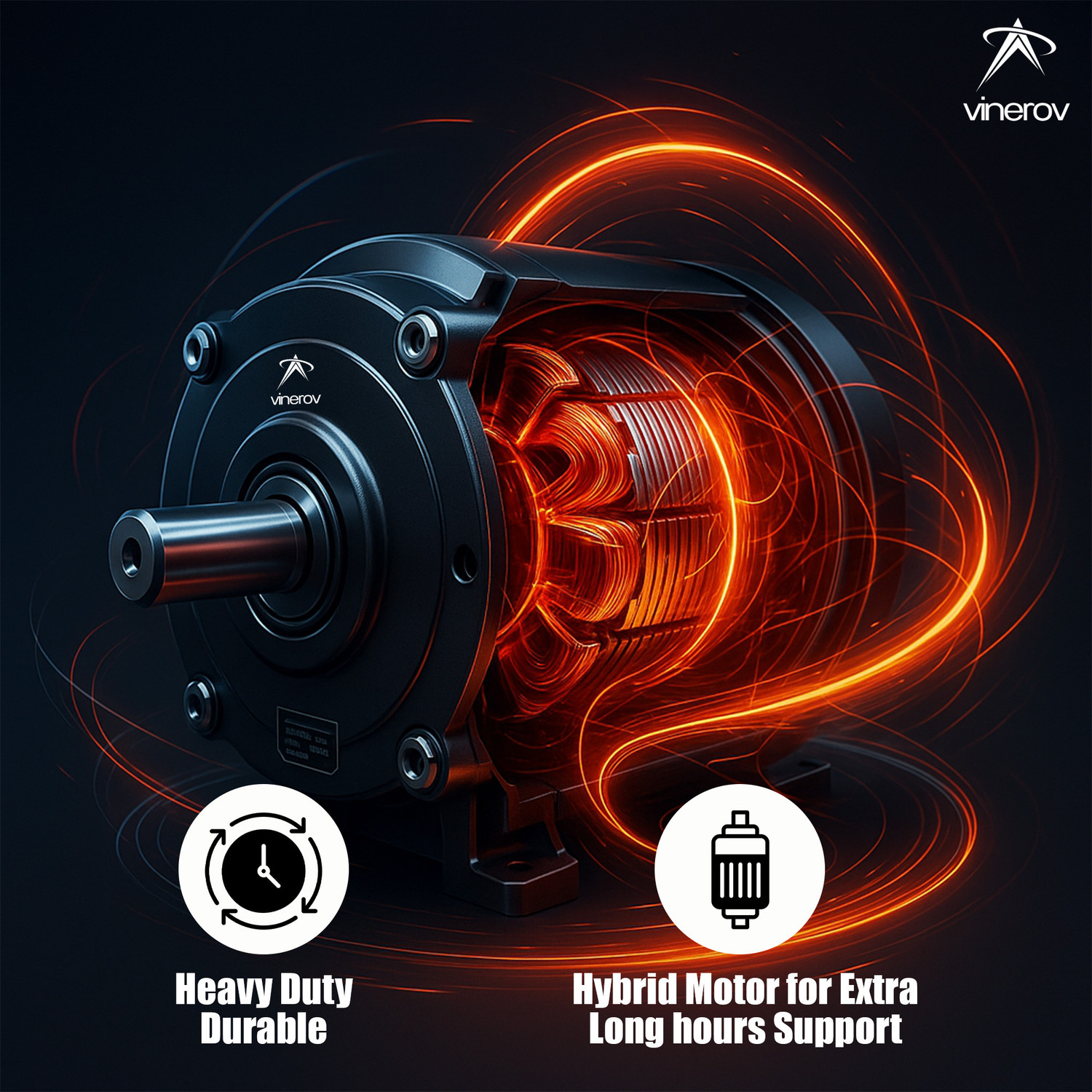 Image of Vinerov Knight 12 inch HS | 90 Oscillation | 45 Tilt Support | 2200+ RPM with 1 Year Warranty Ultra High Speed 300 mm Wall Fan