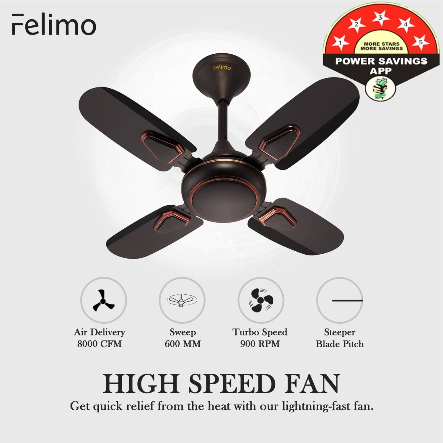 Felimo Wind 001 24 Inch Ceiling Fan - Image 2