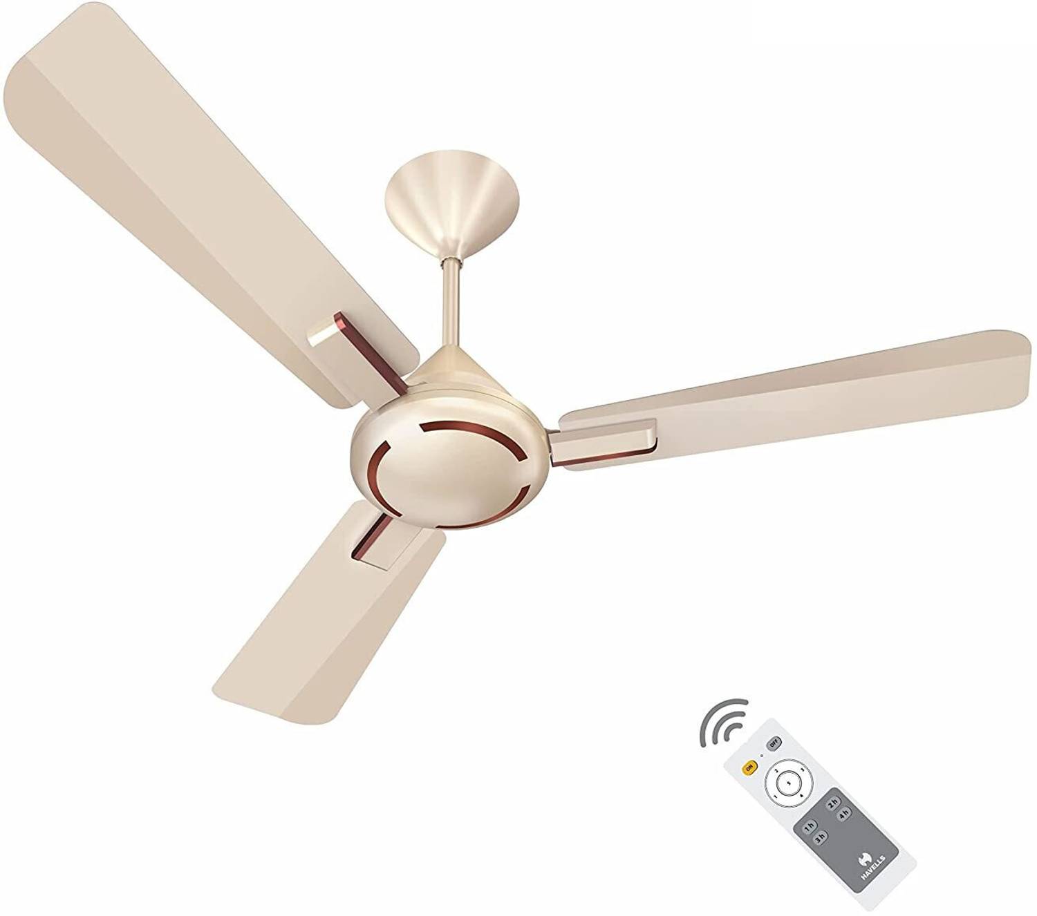 HAVELLS Ambrose| Remote Controlled|Low Noise|High Air Delivery| Upto 60% Energy Saving with 2 Year Warranty BLDC Motor 1200 mm Ceiling Fan