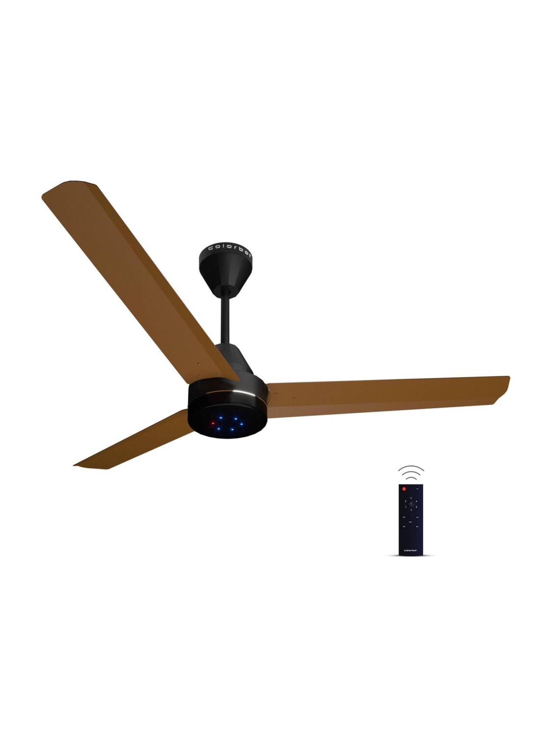 Colorbot Stella BLDC Remote Controlled|Highspeed|LED| Reverse Mode| AeroQuiet+ Technolog with 4 Year Warranty BLDC Motor with Remote, With LED Indicators 1200 mm Ceiling Fan