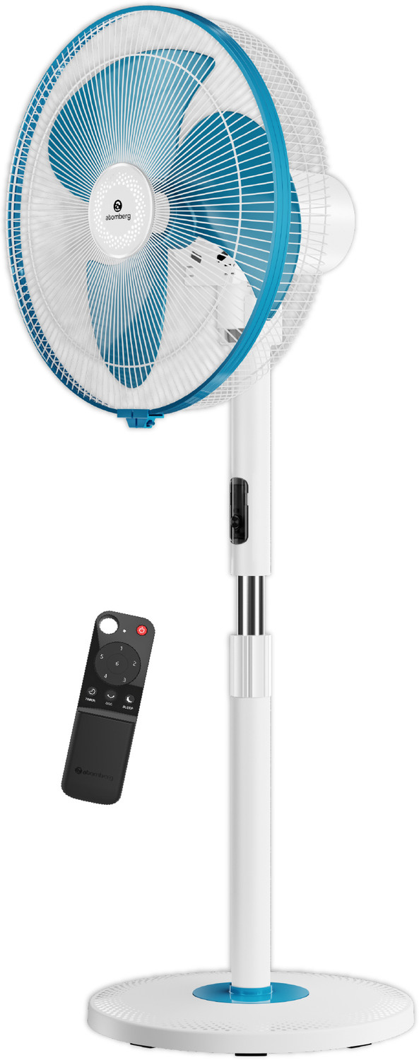 Image of Atomberg SilenceAire Hi-Speed6 SpeedSilent Pedestal FanHome&OfficeHeight Adjustable with 2 Year Warranty Silent Operation 400 mm Pedestal Fan