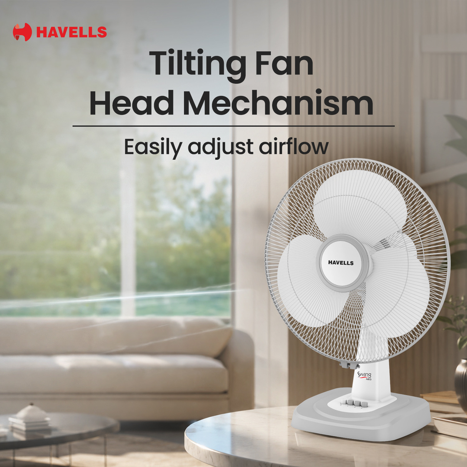 Image of HAVELLS Swing Neo with 2 Year Warranty Ultra High Speed 400 mm Table Fan