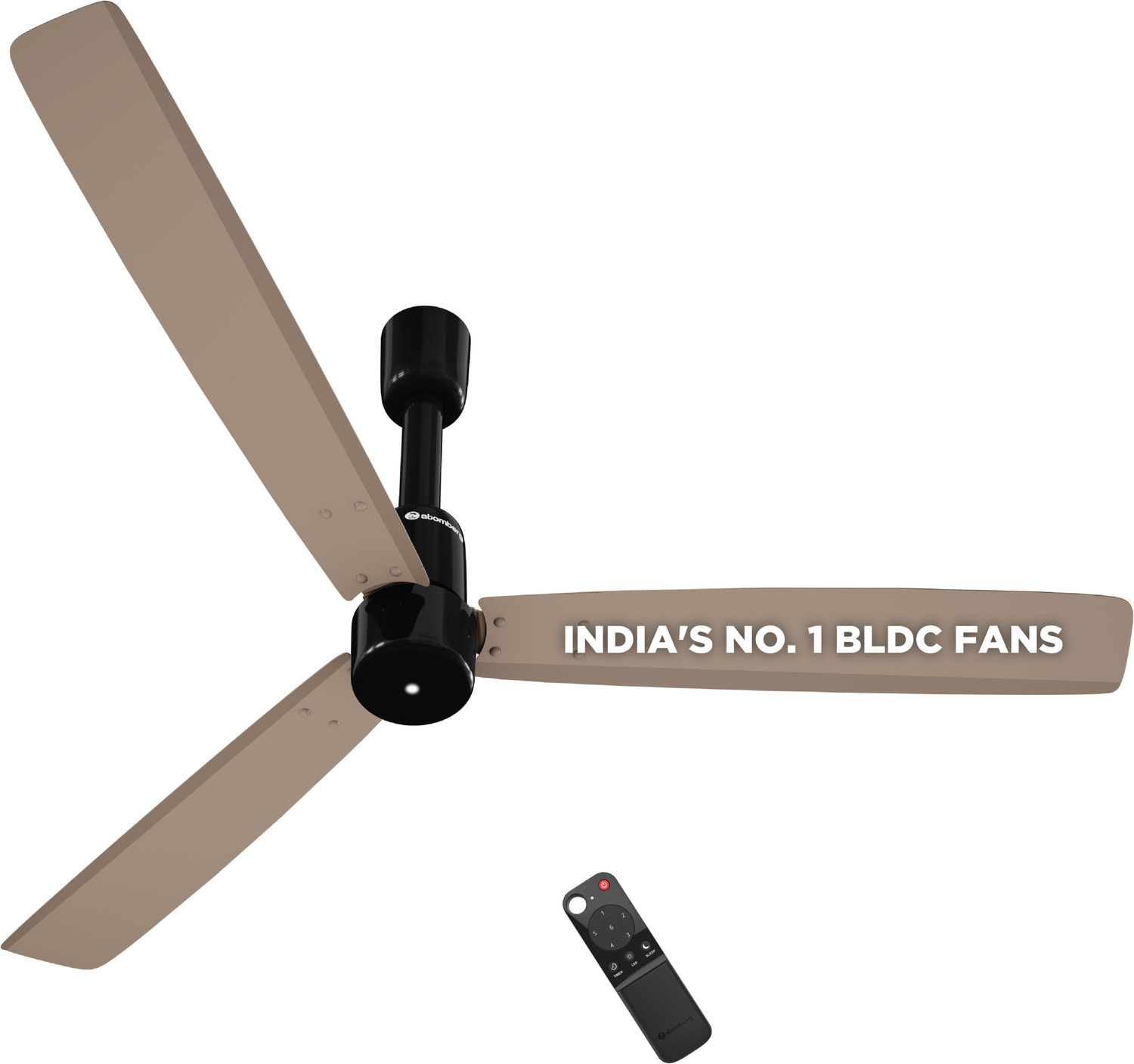 Image of Atomberg Razon|World's Smallest Motor Powered by BMC|Advance Air+ Technology| with 3 Year Warranty BLDC with Remote and Regulator 1200 mm Ceiling Fan
